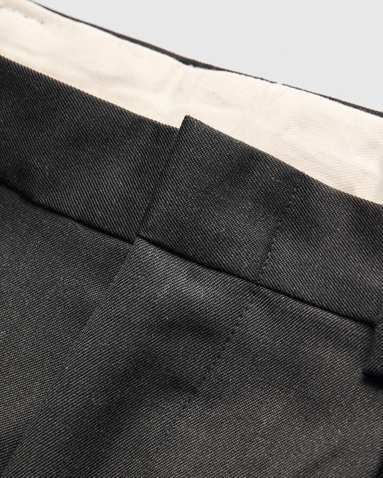 Single-Pleat Wool Trousers in Charcoal - Image 5