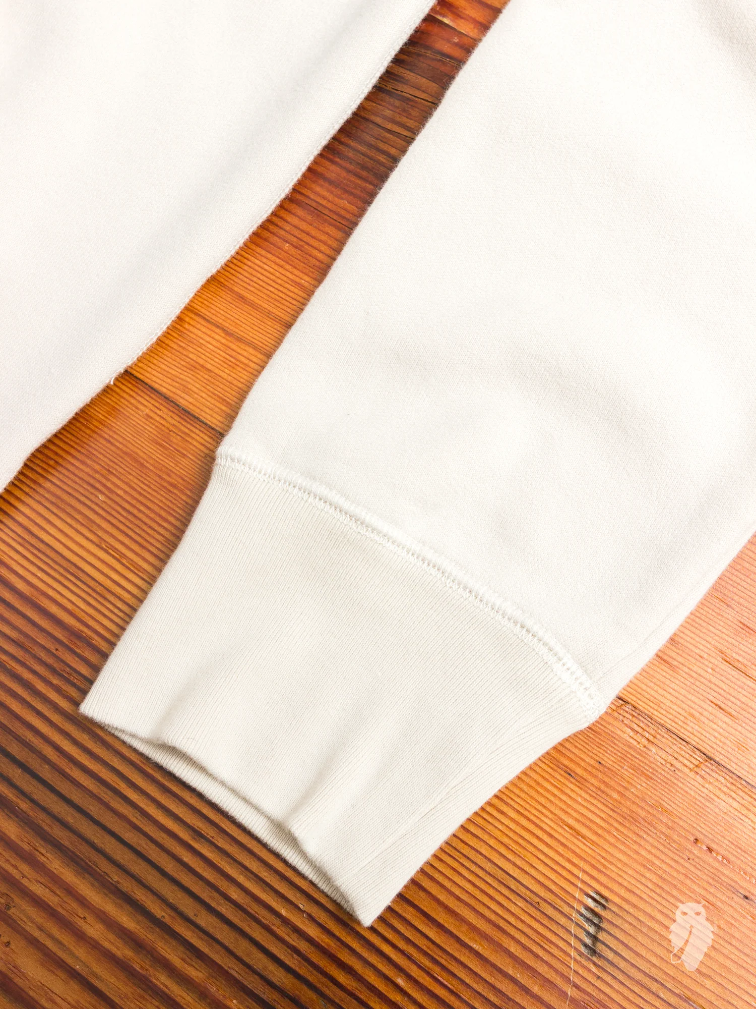 Single Pullover Hoodie in Eggshell - Image 5