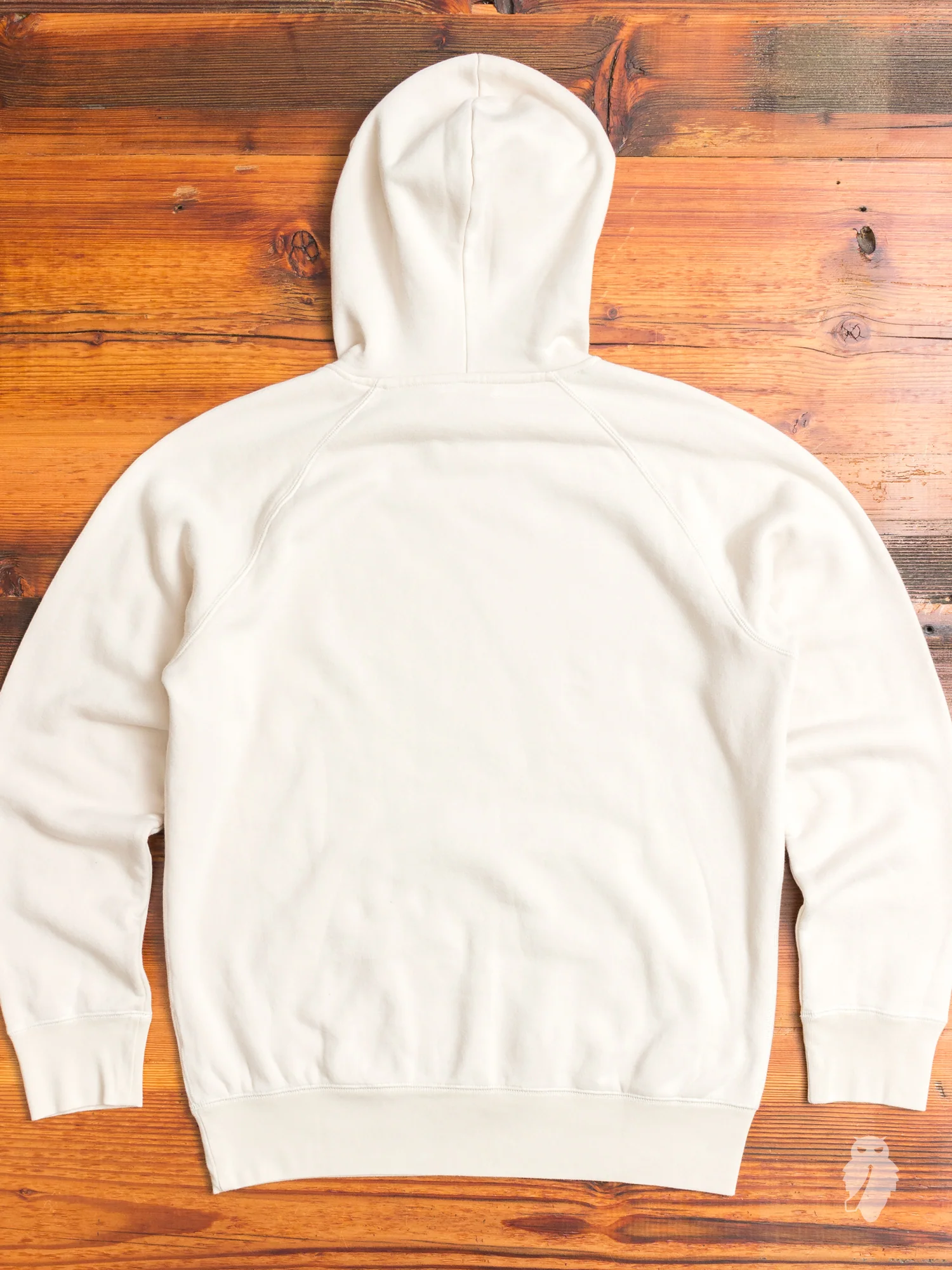Single Pullover Hoodie in Eggshell - Image 7