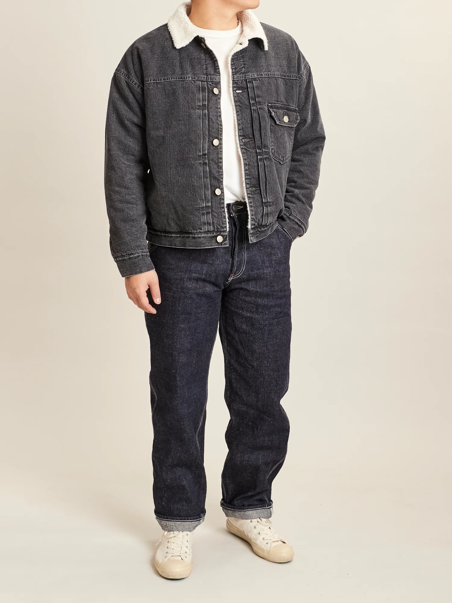 SJ310DX17oz "Zero Bushido" 17oz Selvedge Denim Work Pants - Wide Straight Fit - Image 14
