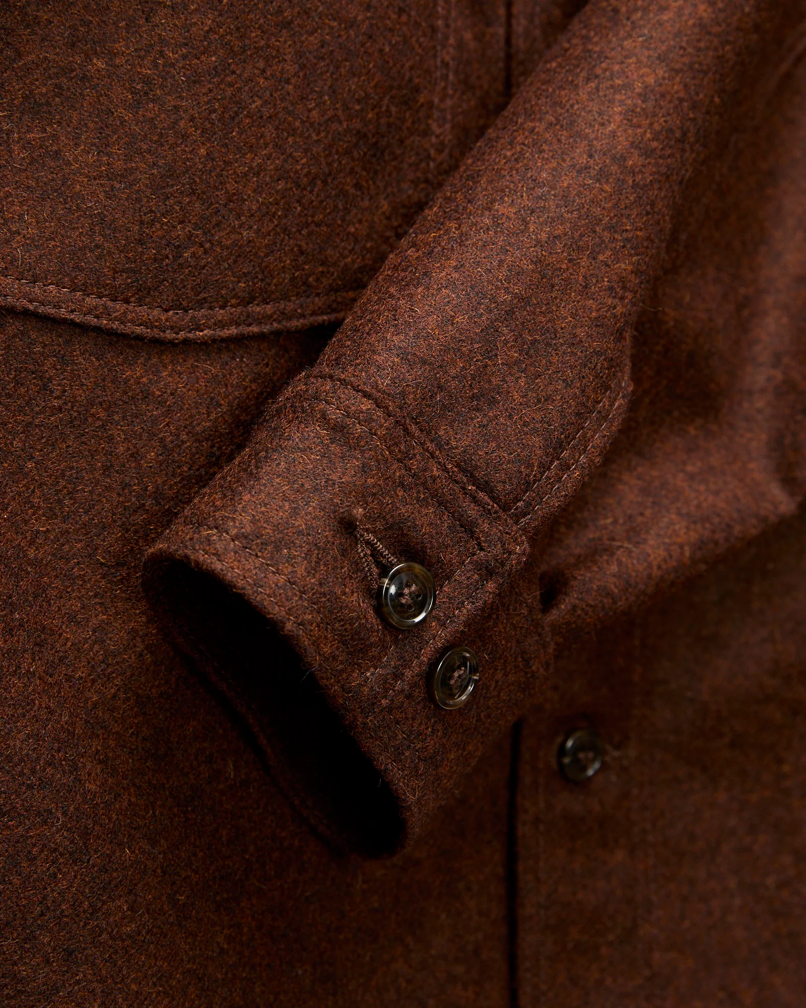 Skyline Overshirt in Red Oak Wool - Image 5