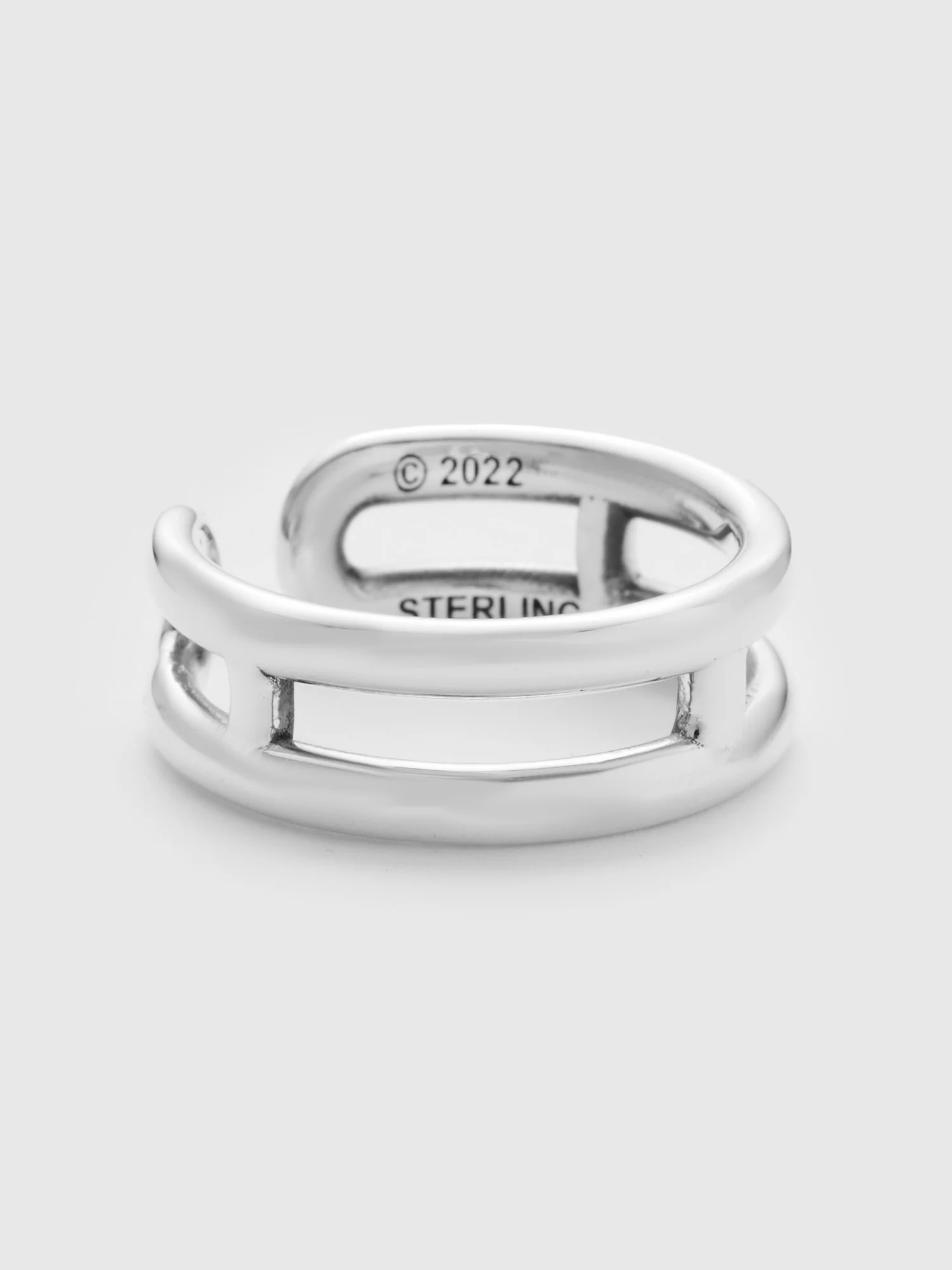 Slim Cigar Band in Sterling Sliver - Image 3