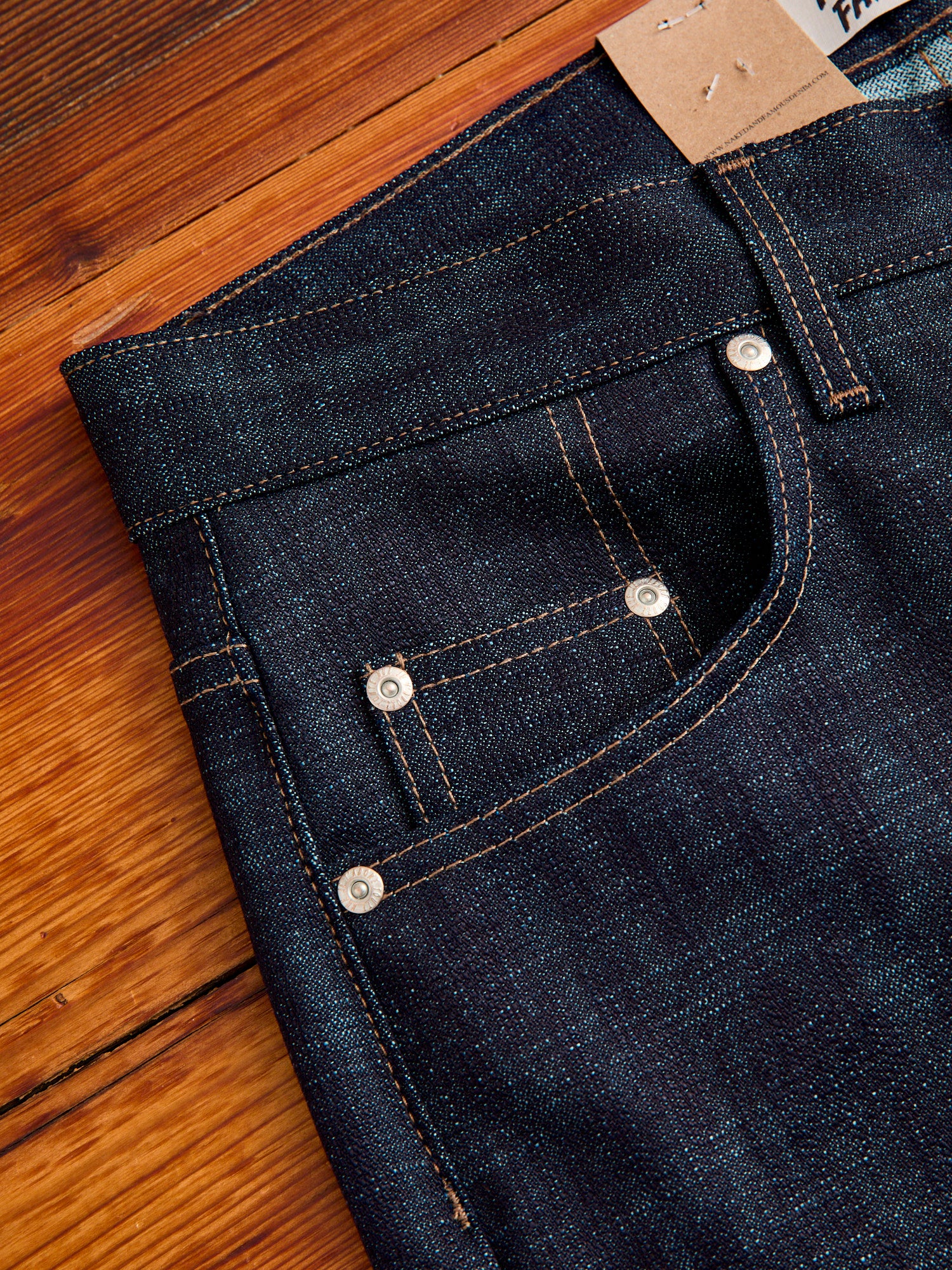 "Slub Stretch Broken Twill" 12.5oz Selvedge Denim - Easy Guy Fit - Image 7