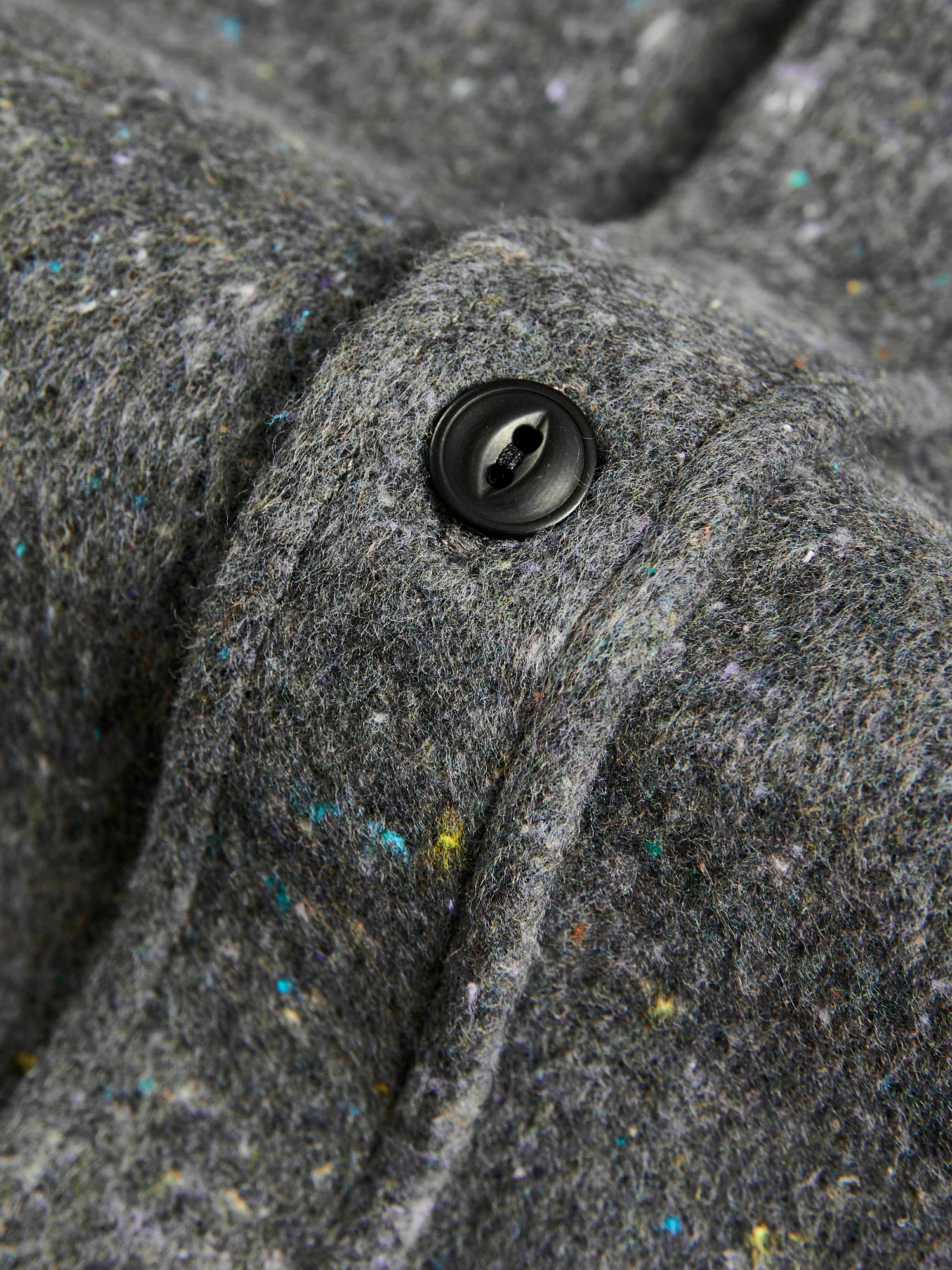 Soft Rude Button-Up Shirt in Grey Melange - Image 6