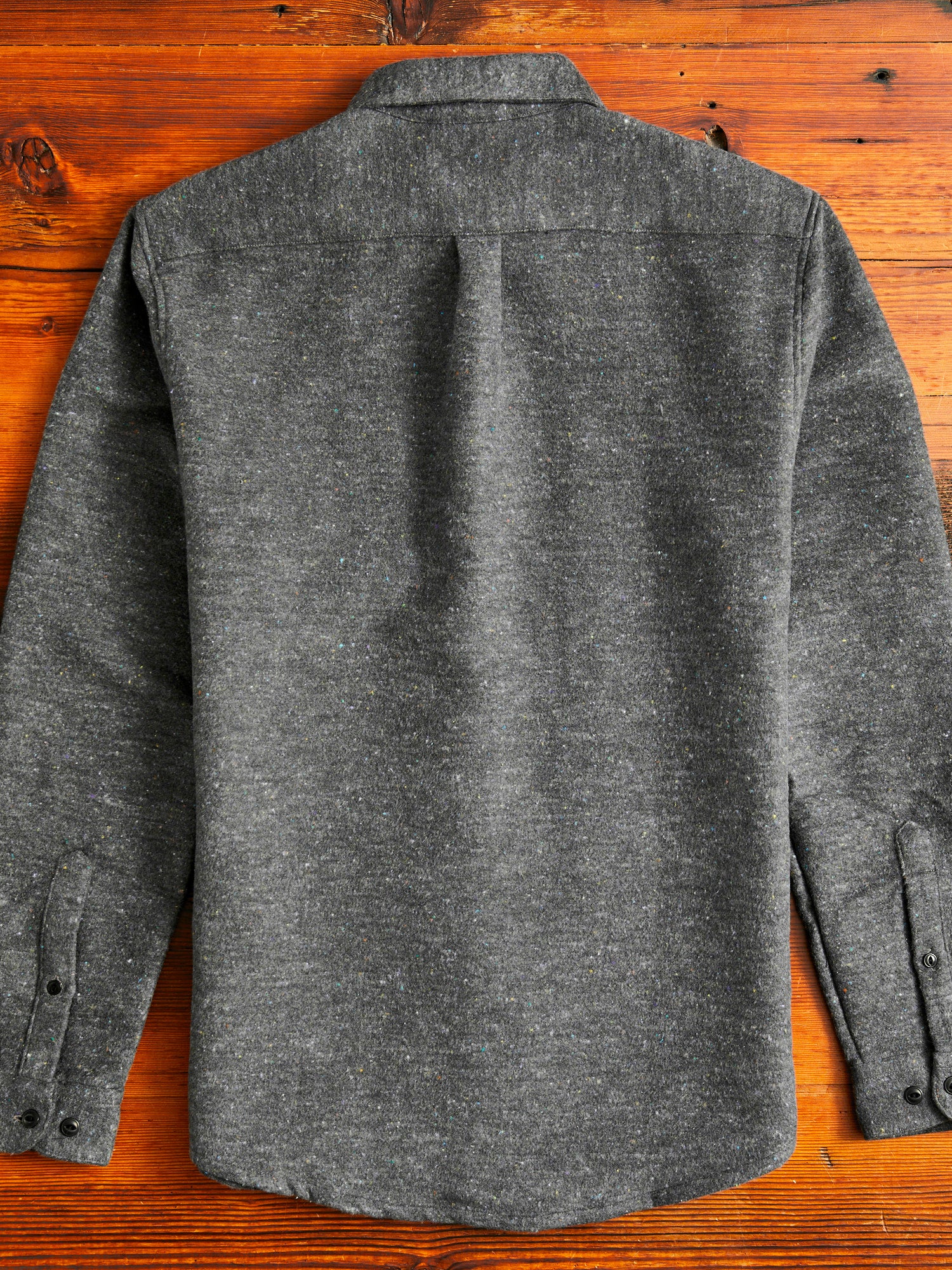 Soft Rude Button-Up Shirt in Grey Melange - Image 8