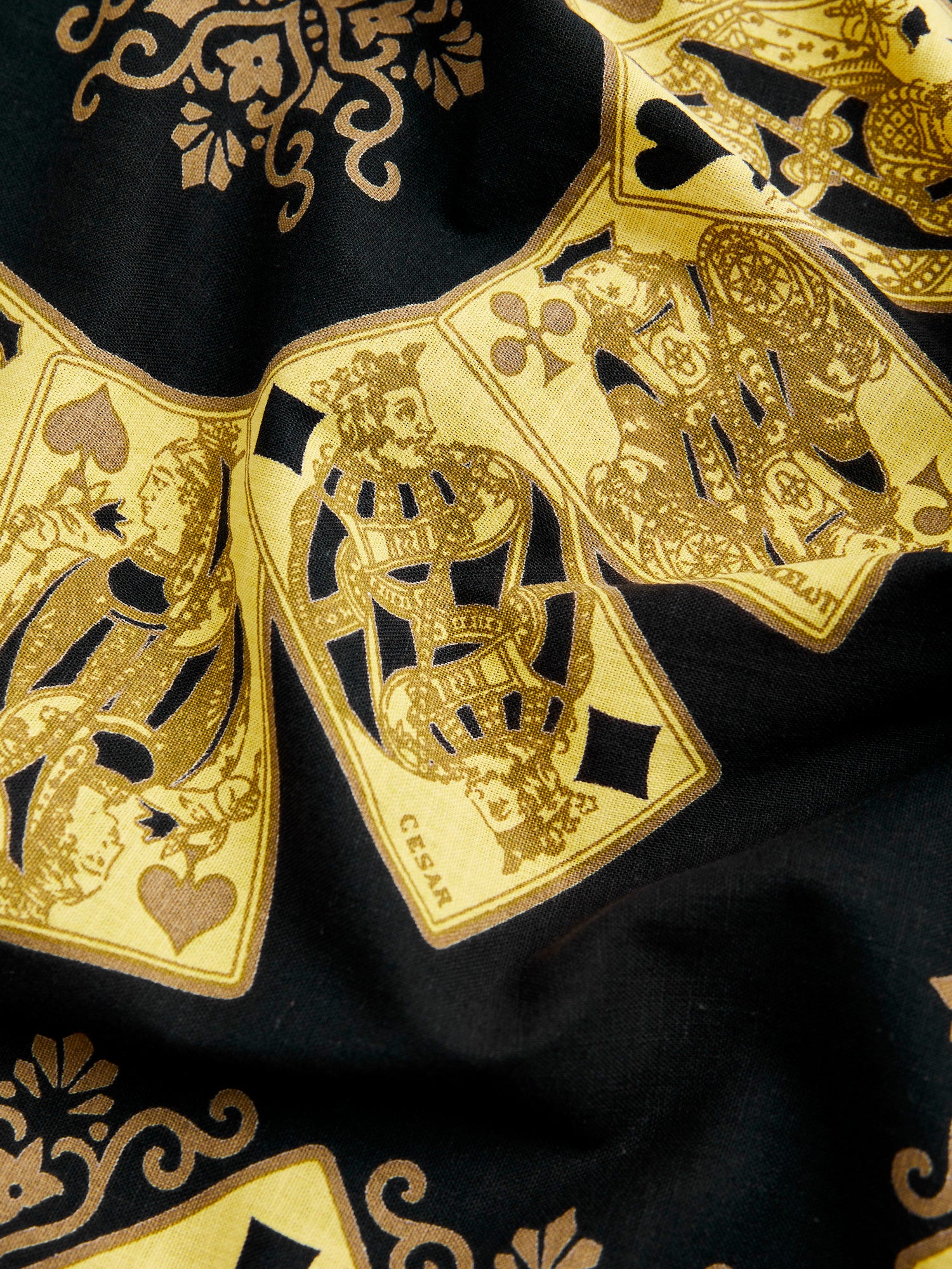 Solitaire Selvedge Bandanna in Black - Image 4