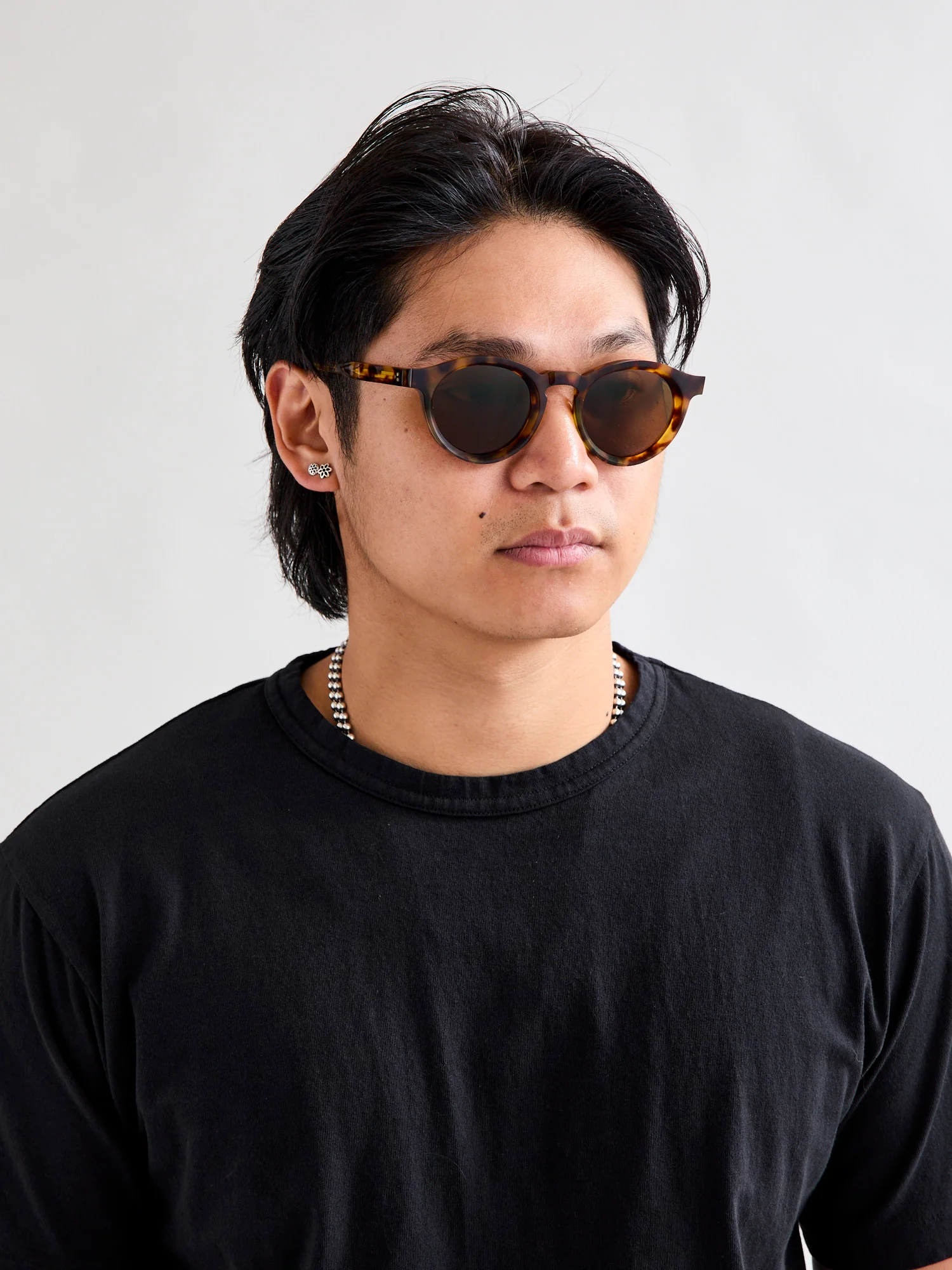 SP-01 "P3 Round" Sunglasses in Tortoise/Brown - Image 2