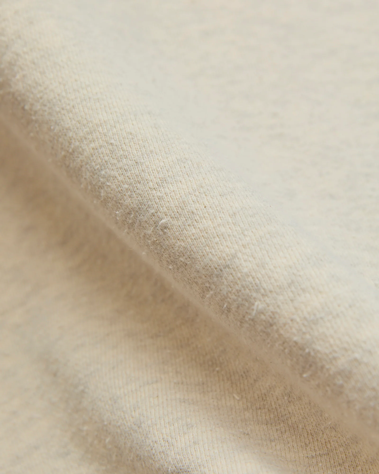 Special Finish Fleece Lined Crewneck in Oatmeal - Image 7