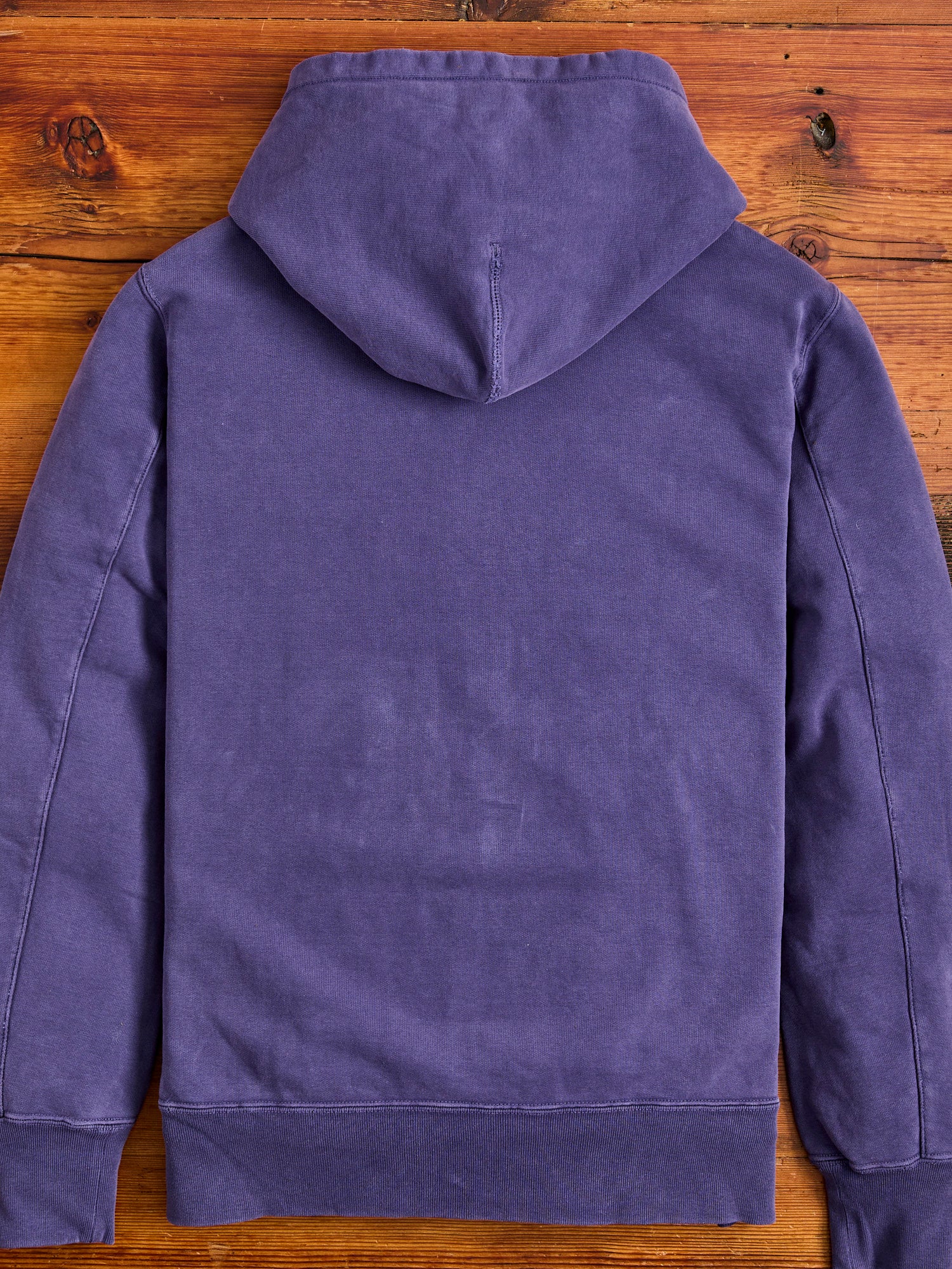 Special Finish Zip Hoodie in Purple Navy - Image 3