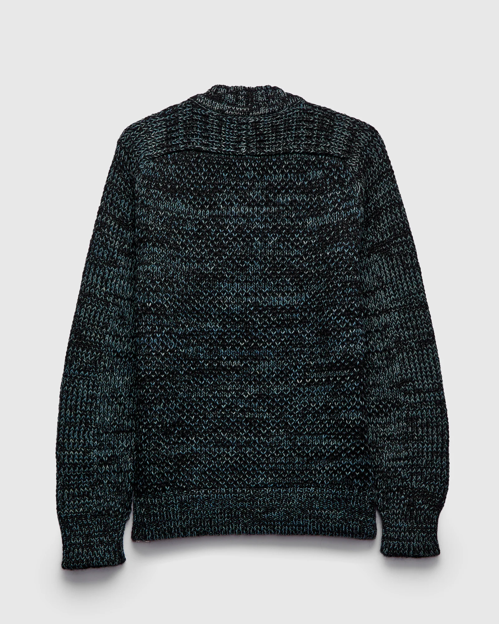 Spencer Thermal in Black Alpaca/Teal Cotton - Image 4