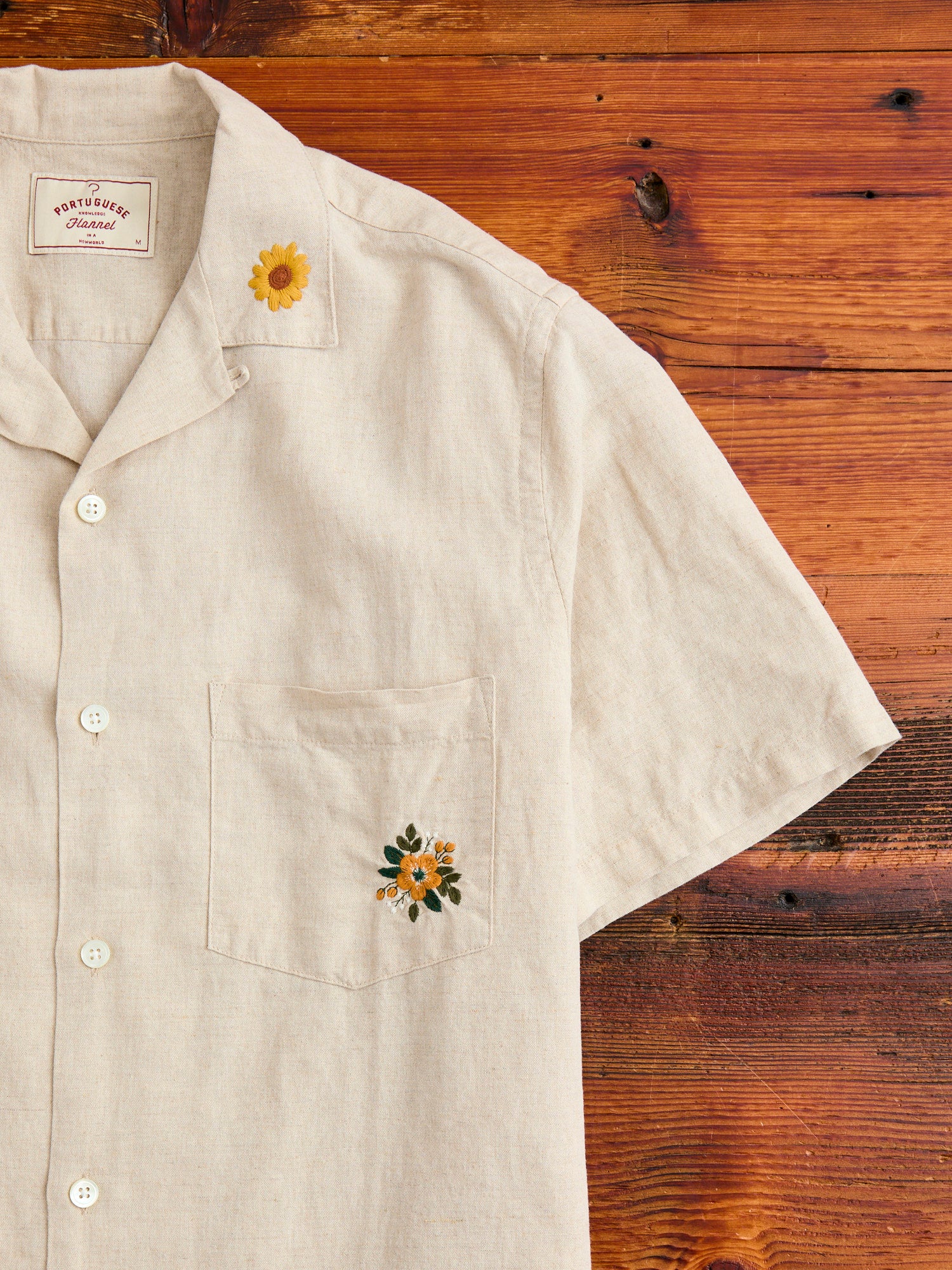 Spring 2 Button-Up Shirt in Ecru - Image 4