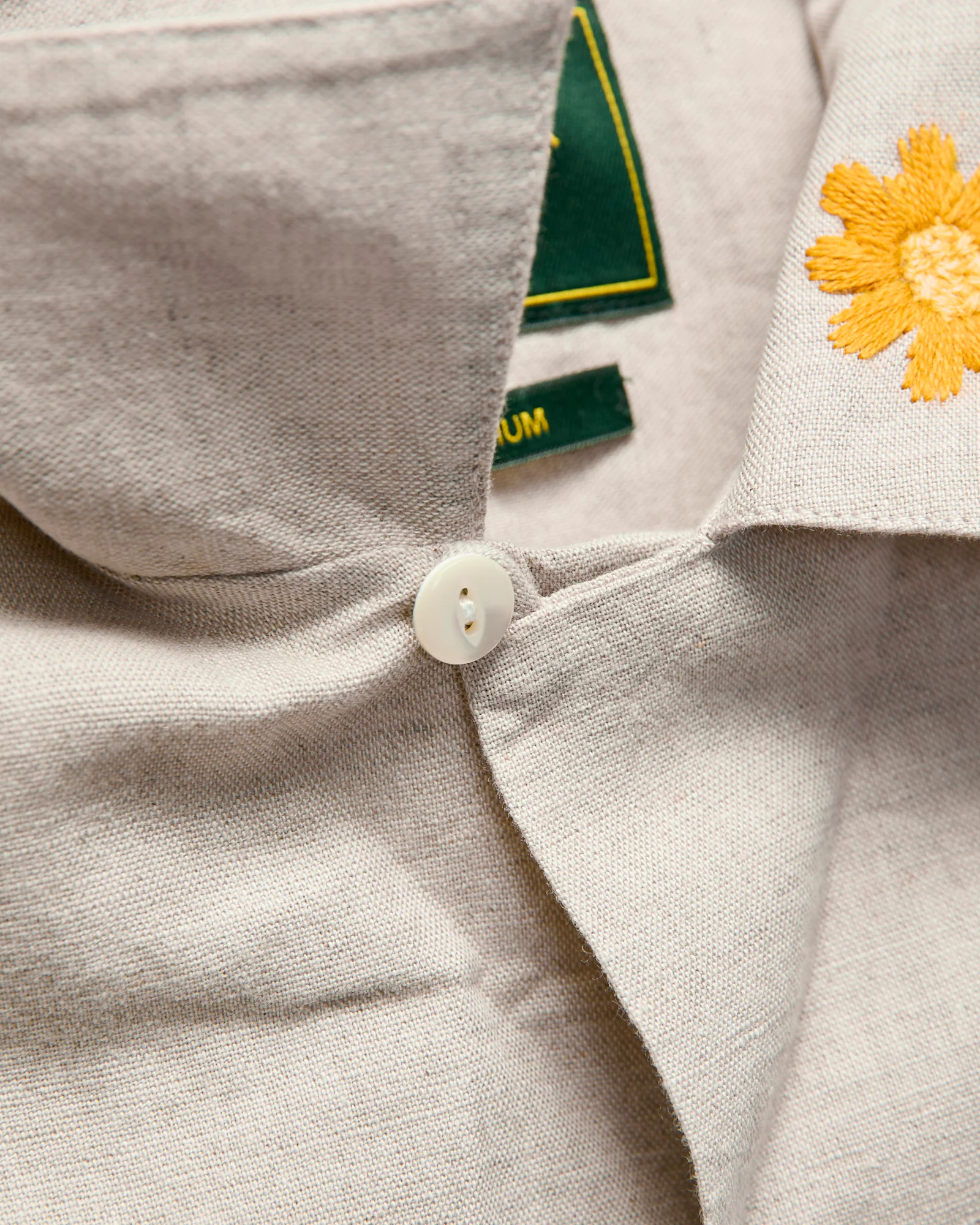 Spring Embroidery Shirt in Ecru - Image 7