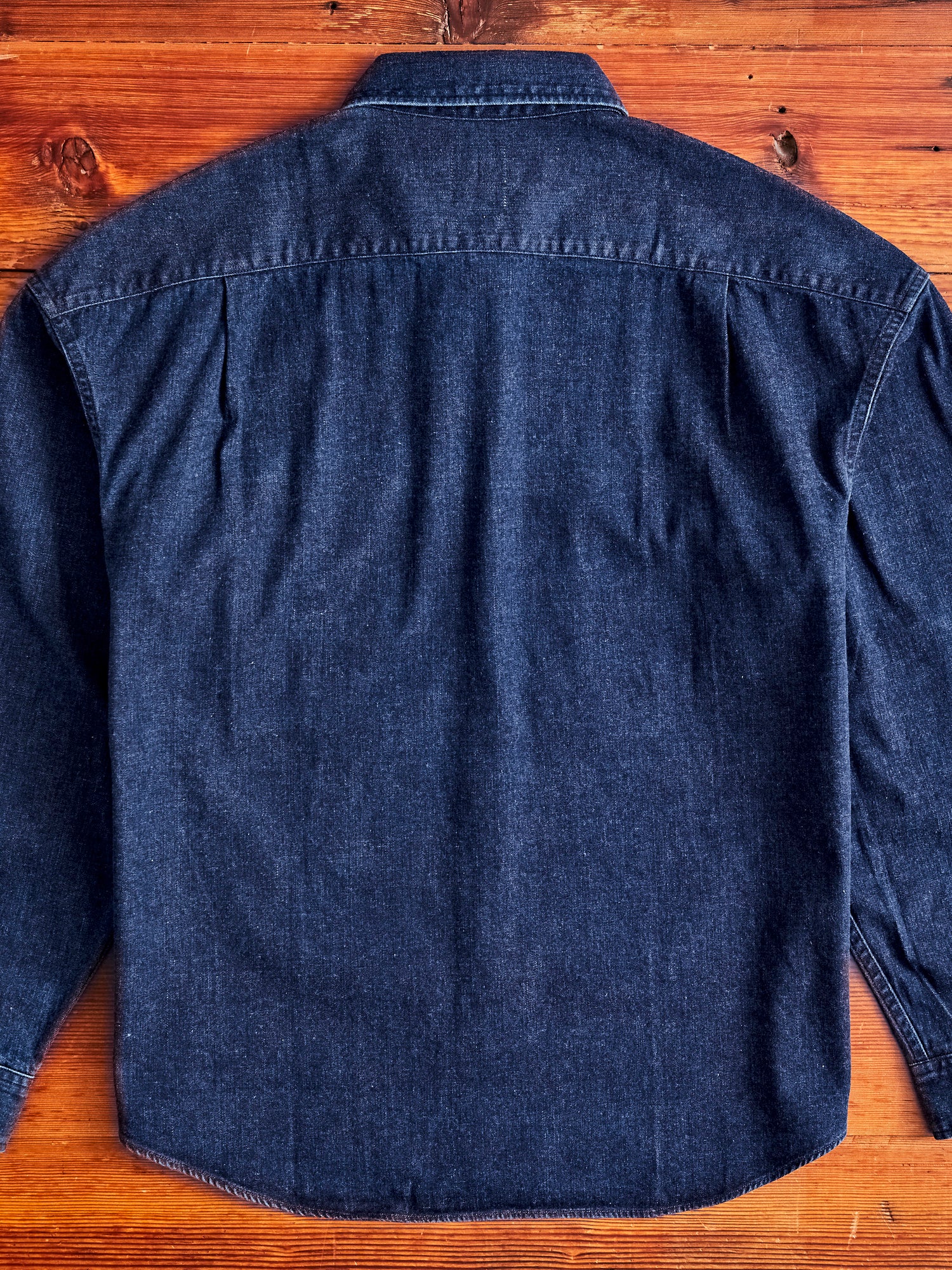 SS Pioneer Shirt One Wash in DMGD Indigo - Image 10