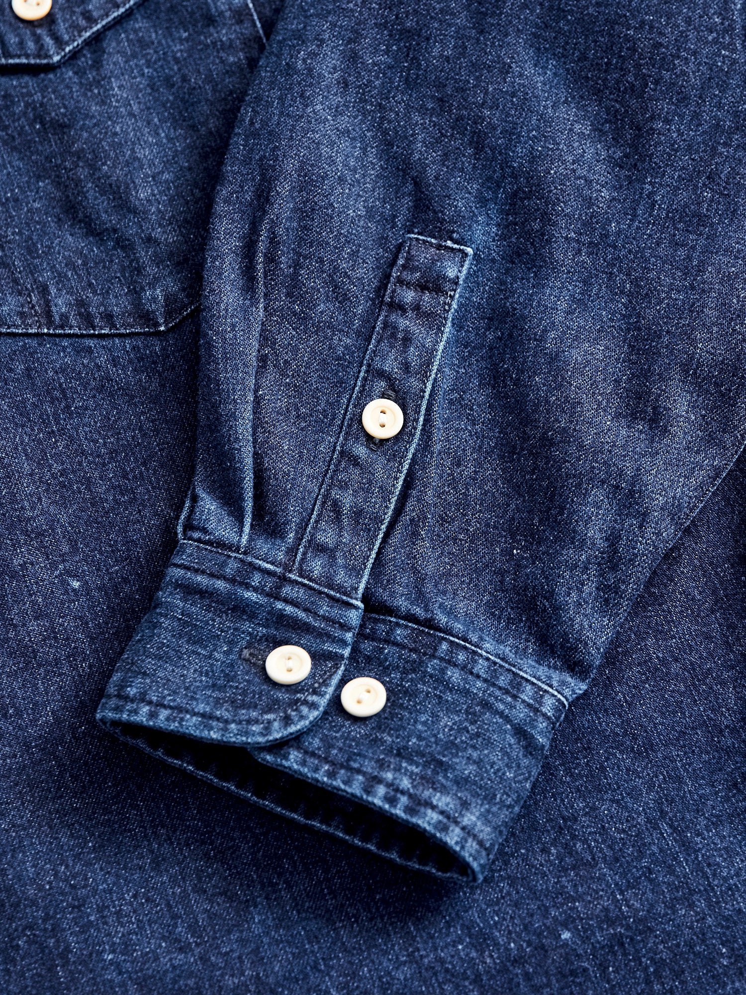SS Pioneer Shirt One Wash in DMGD Indigo - Image 5