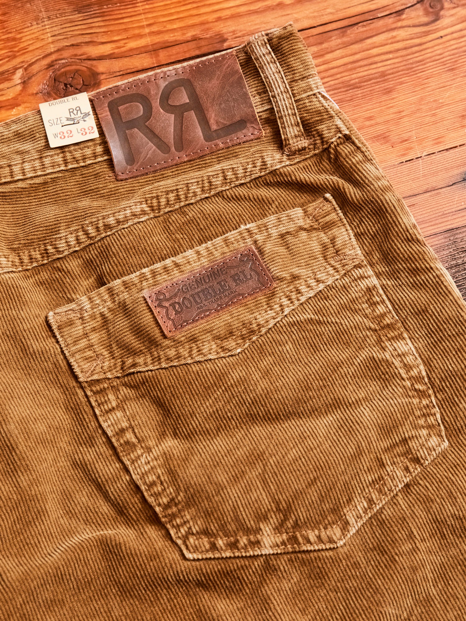 "Ro-Buck" Straight Fit Corduroy Pants in Tan - Image 9