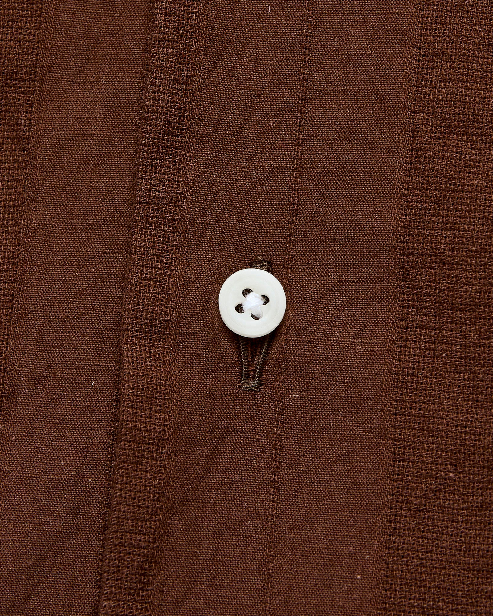 Striped Camp Shirt in Brown - Image 5