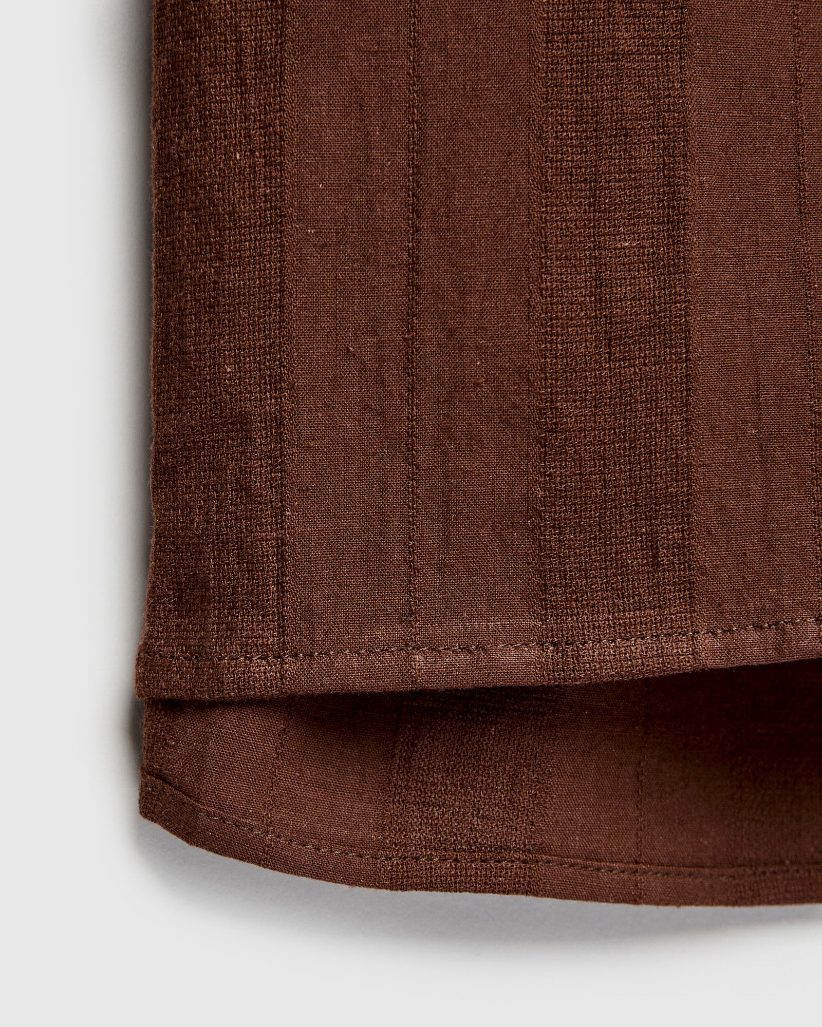 Striped Camp Shirt in Brown - Image 6