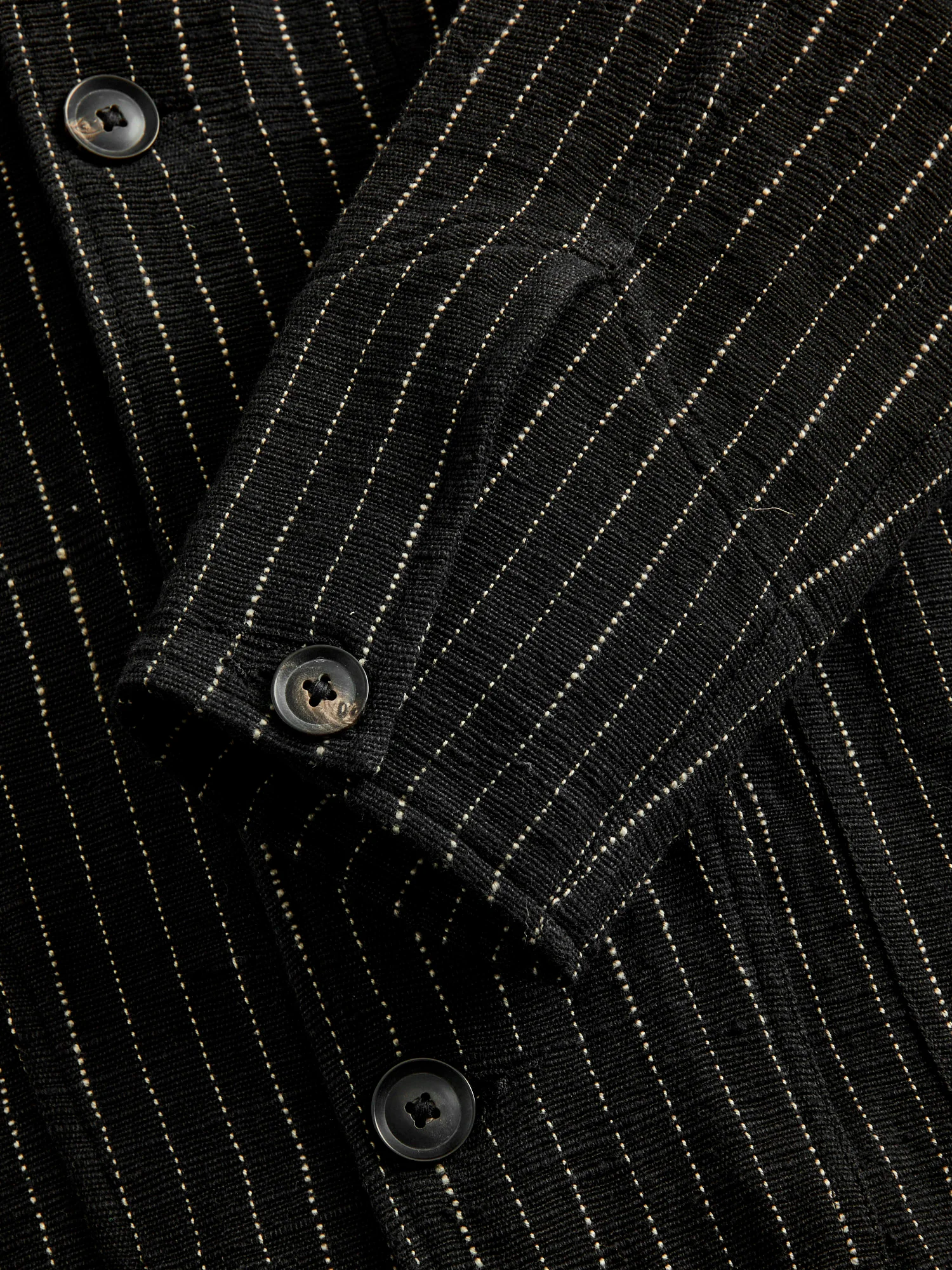 Study Jacket in Iron/Acacia Ticking Stripe - Image 7
