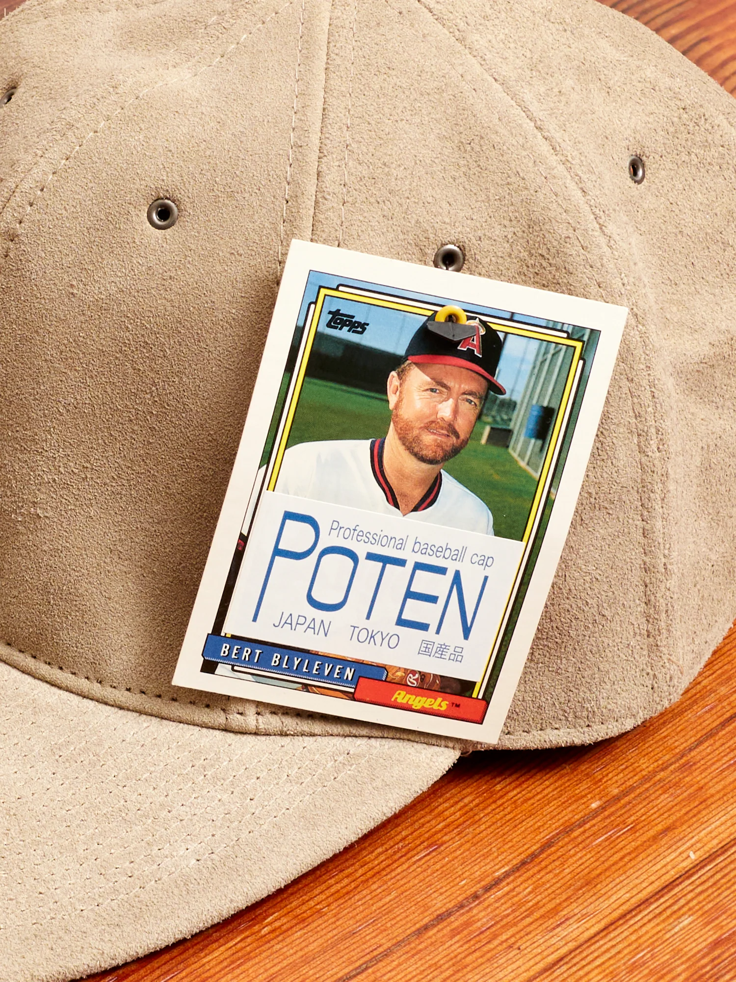 Suede Cap in Light Beige - Image 3