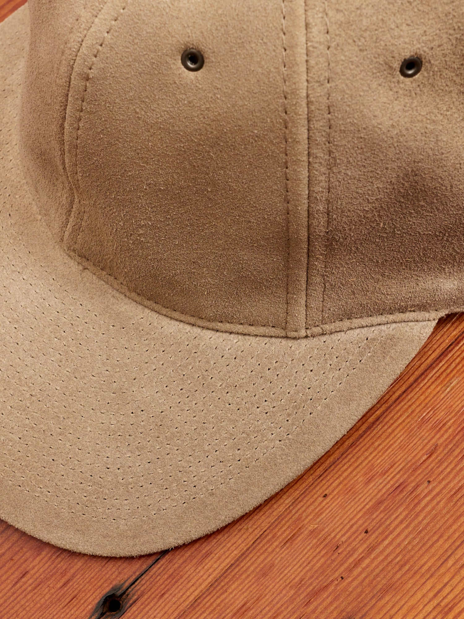 Suede Cap in Light Beige - Image 4
