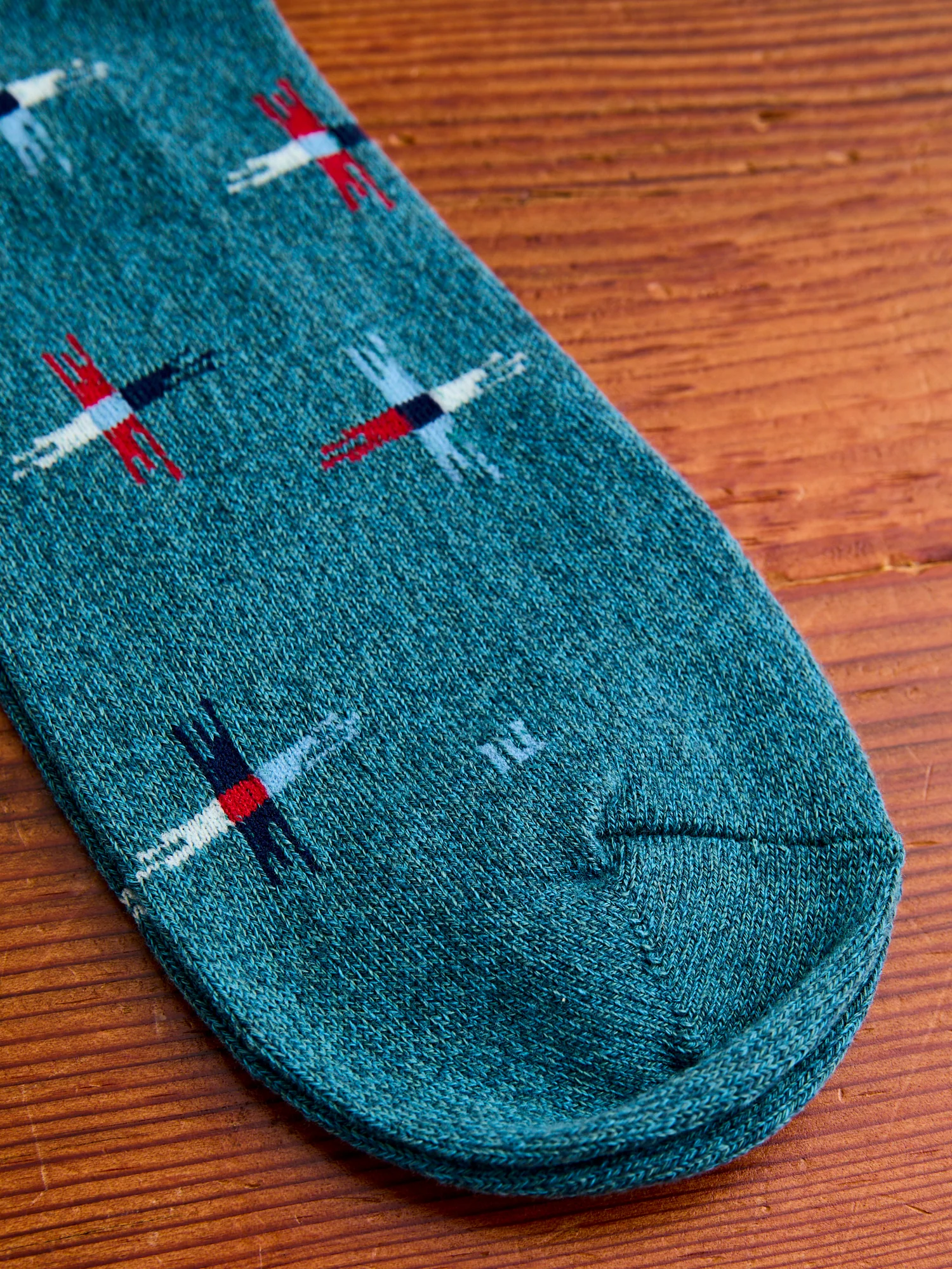Sun Cross Crew Sock in Ink Blue - Image 3