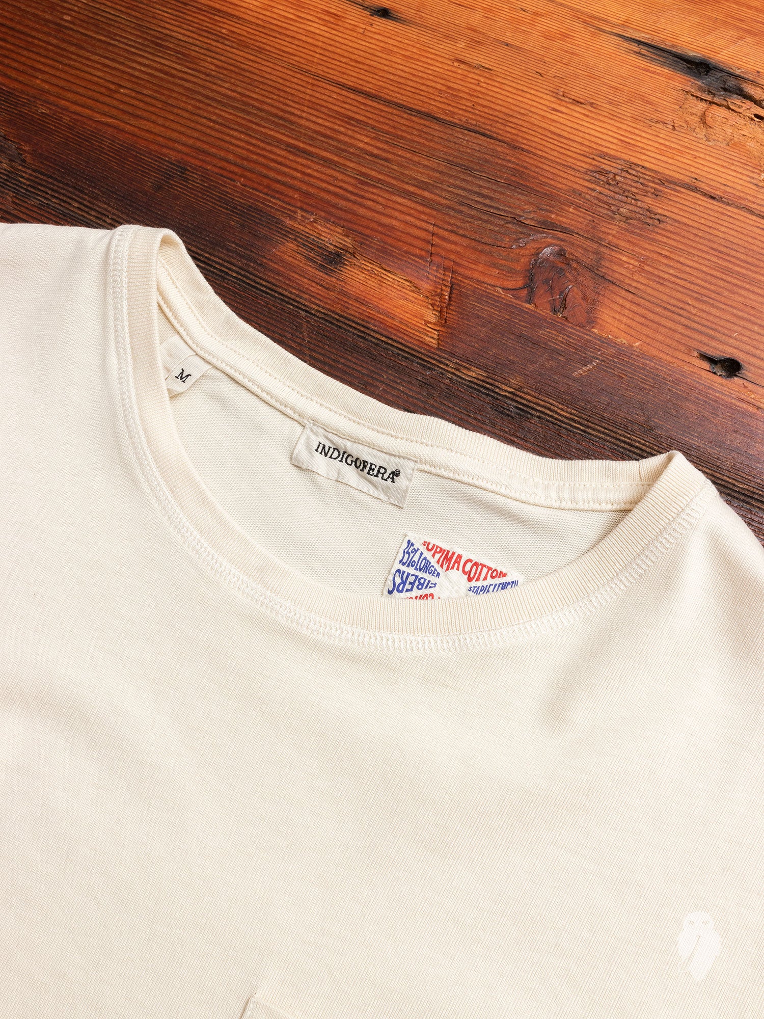 Wilson Pocket T-Shirt in Vintage White - Image 3