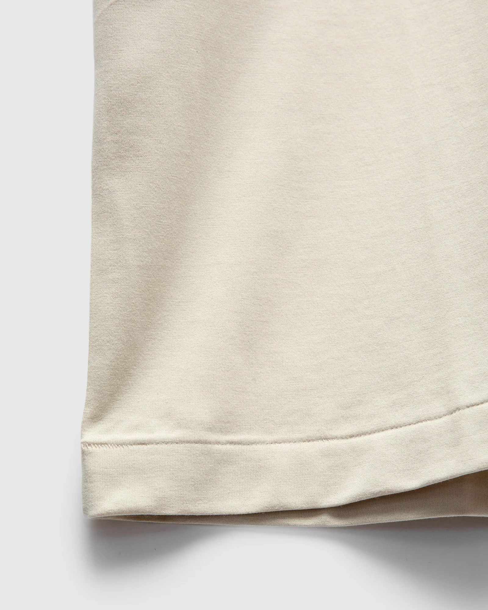 Suvin Cotton Suede Tenjiku S/S Tee in Almond - Image 5