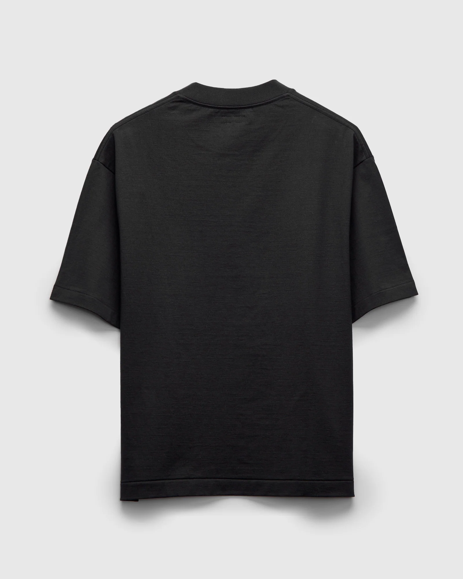 Suvin Supima Cotton Half Sleeve T-Shirt in Ink Black - Image 2