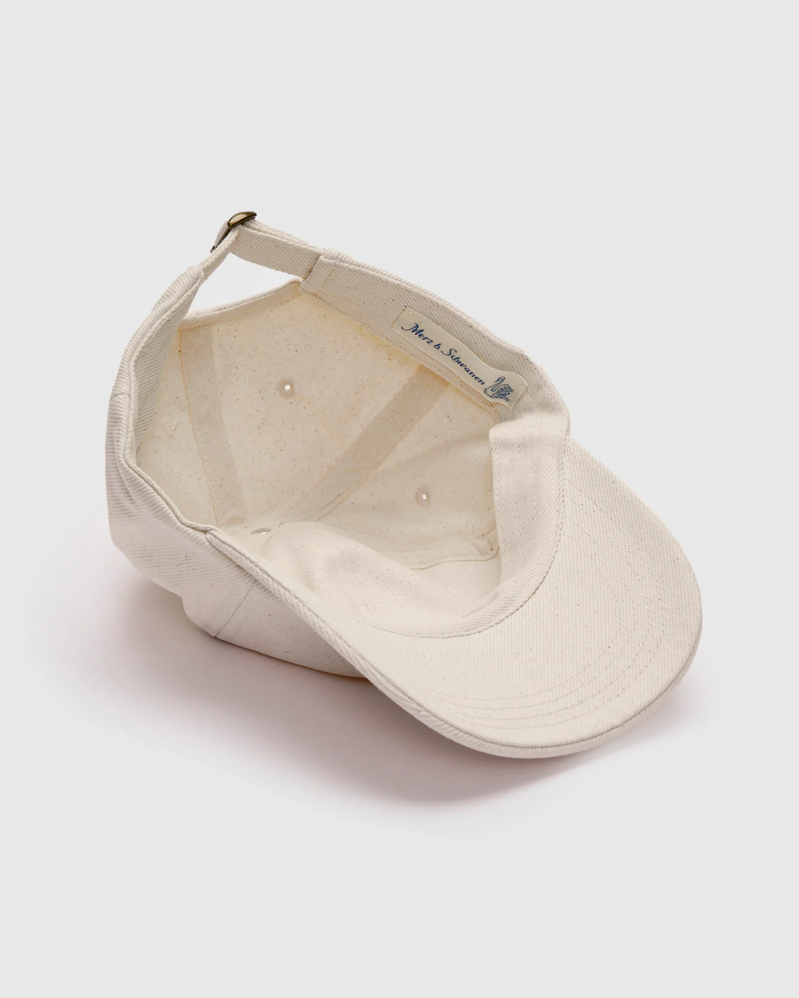Swan Logo Heavy Twill Cap in Nature - Image 4