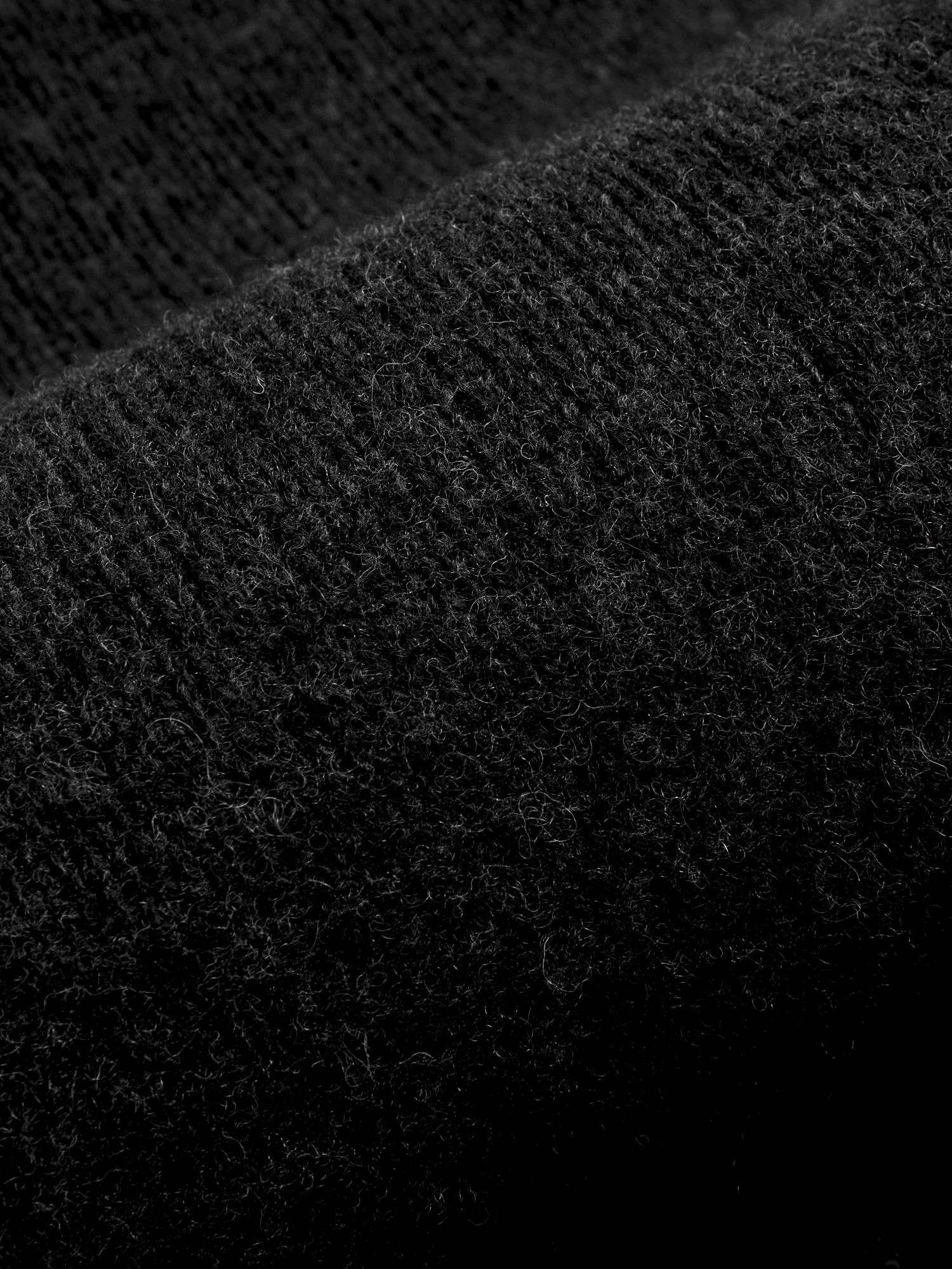 "Sylvester" Wool Turtleneck Sweater in Black - Image 7