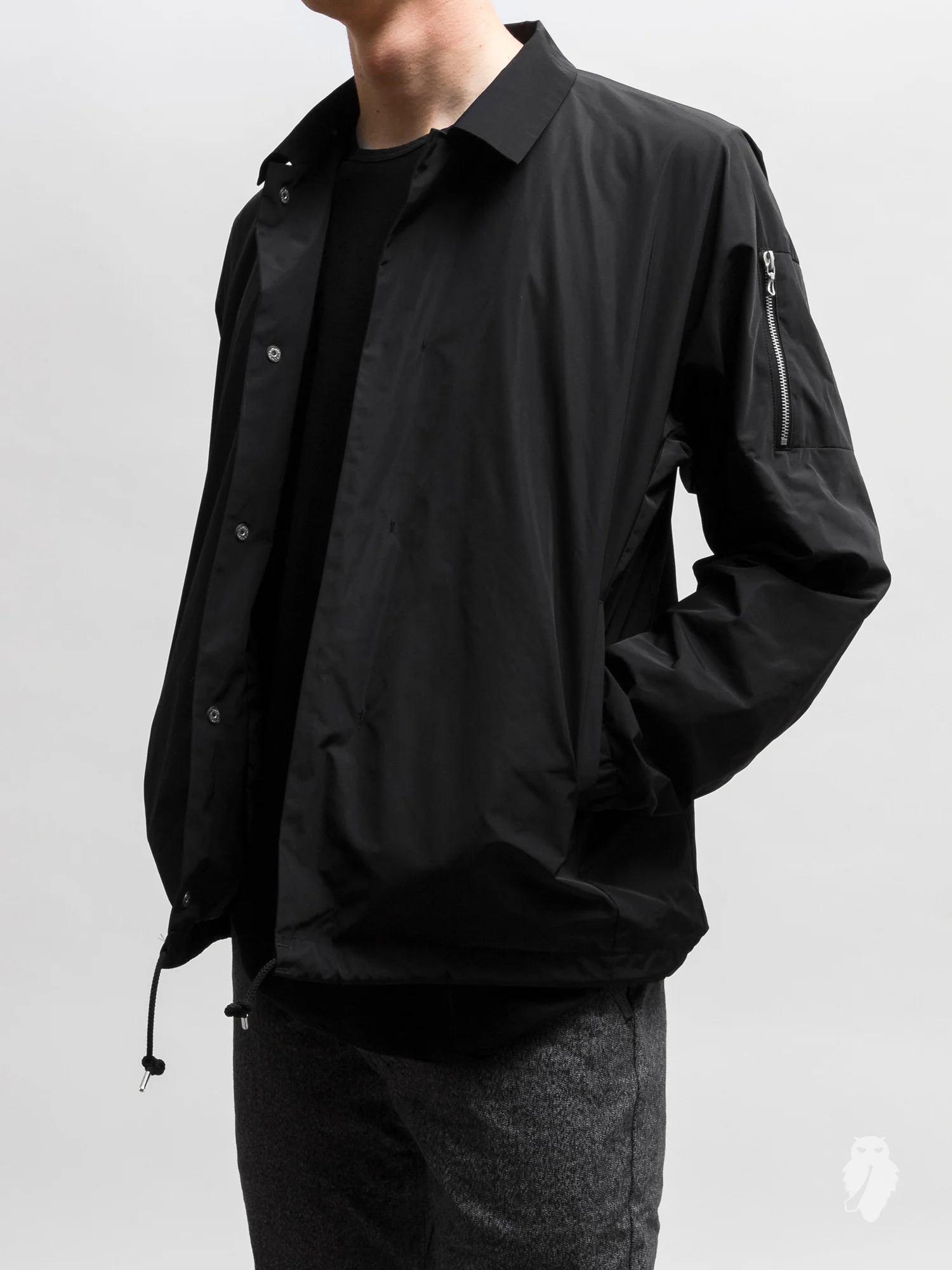 Taffeta Coaches Jacket in Black - Image 2