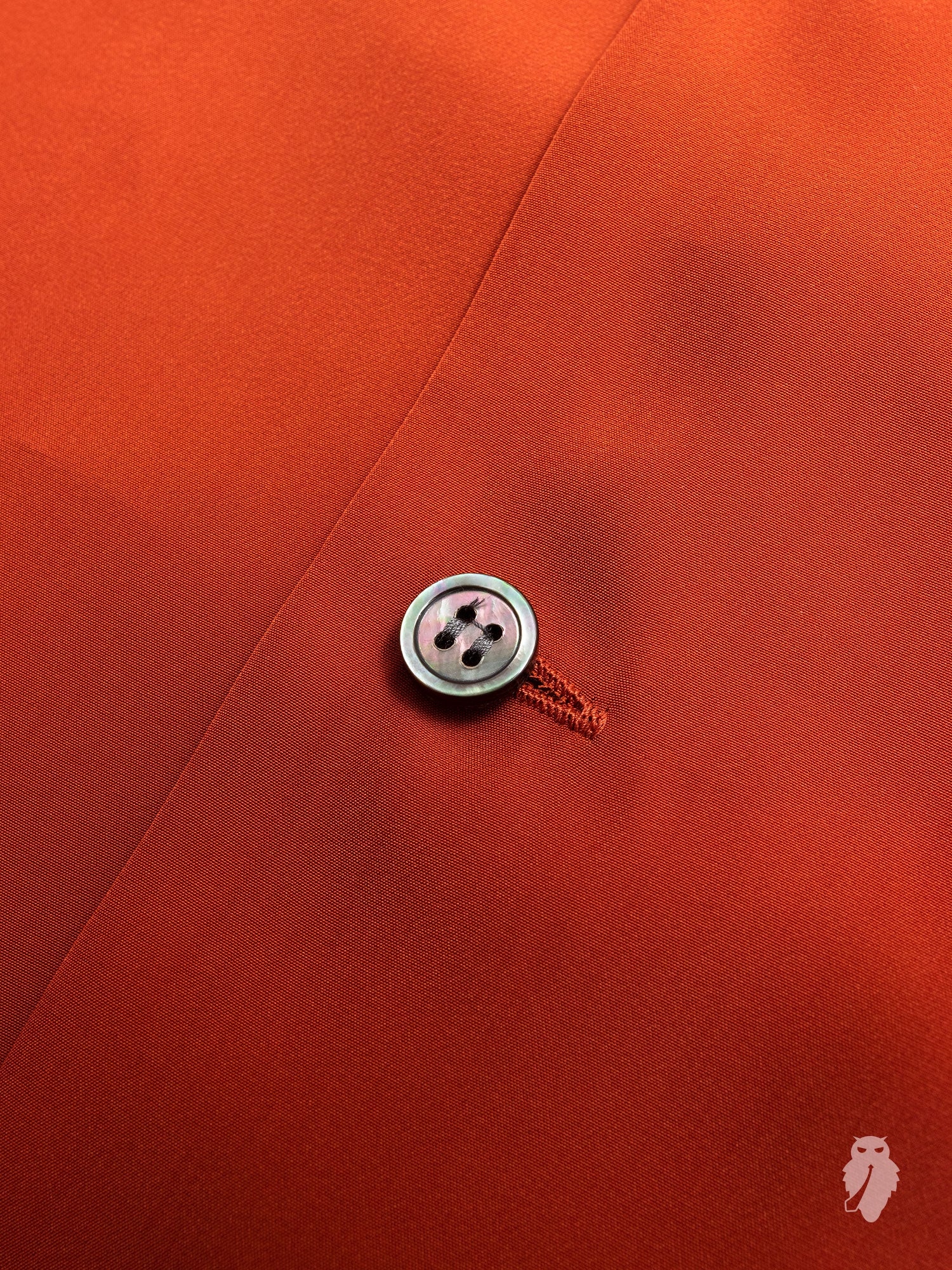 Tailored Hawaiian Shirt in Luminous Orange - Image 5