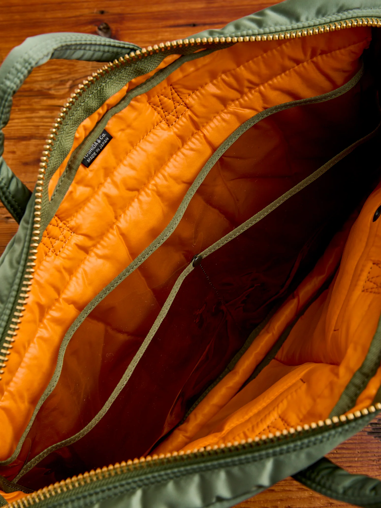 "Tanker" 2-Way Briefcase in Sage Green - Image 10