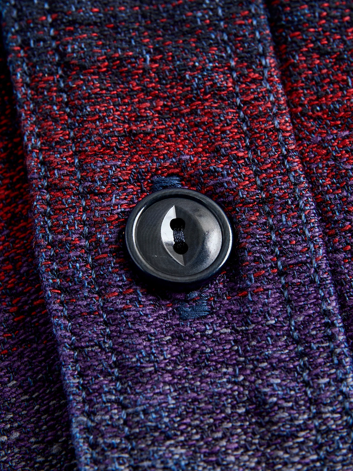 Tasogare Heavyweight Flannel Overshirt in Twilight - Image 5
