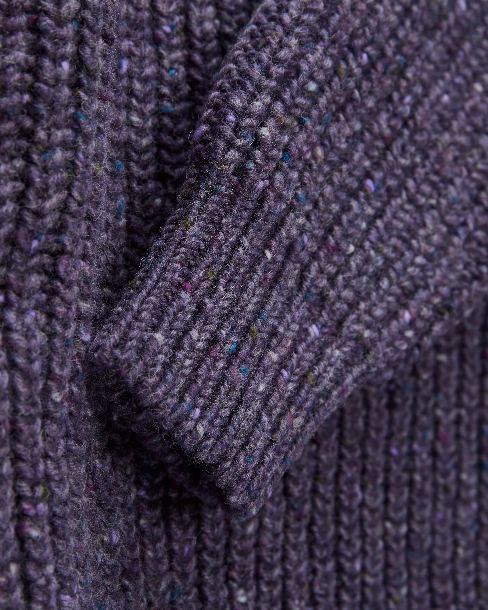 "Taste Of The Future" Wool Knit Sweater in Violet Dreams - Image 5