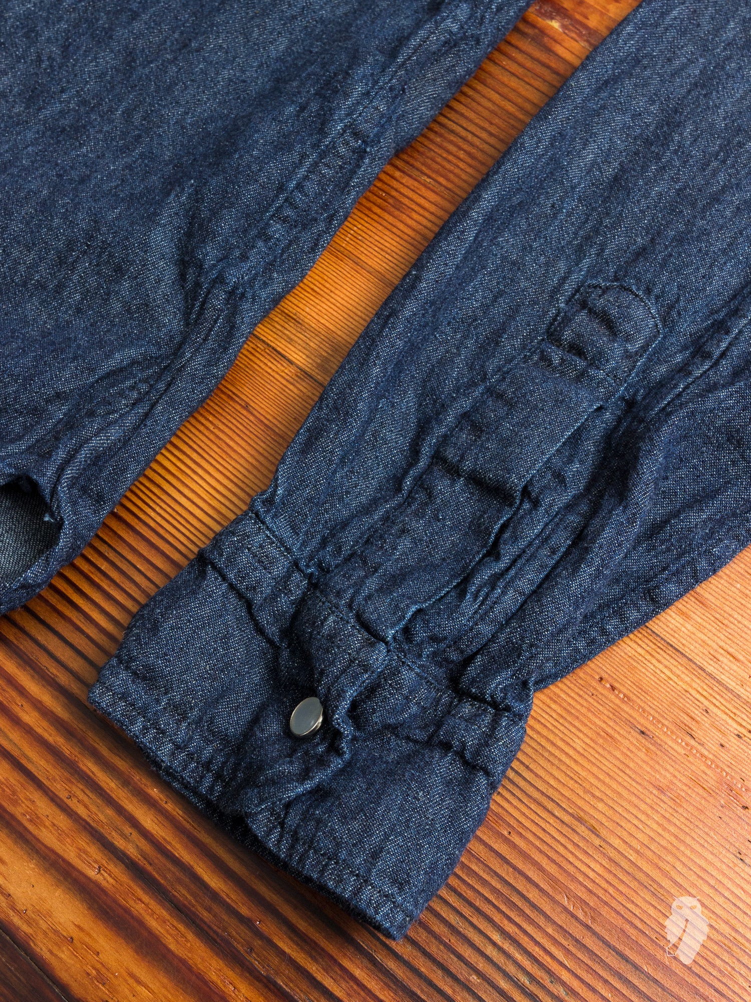 "Ted" Denim Shirt in Washed Indigo - Image 3