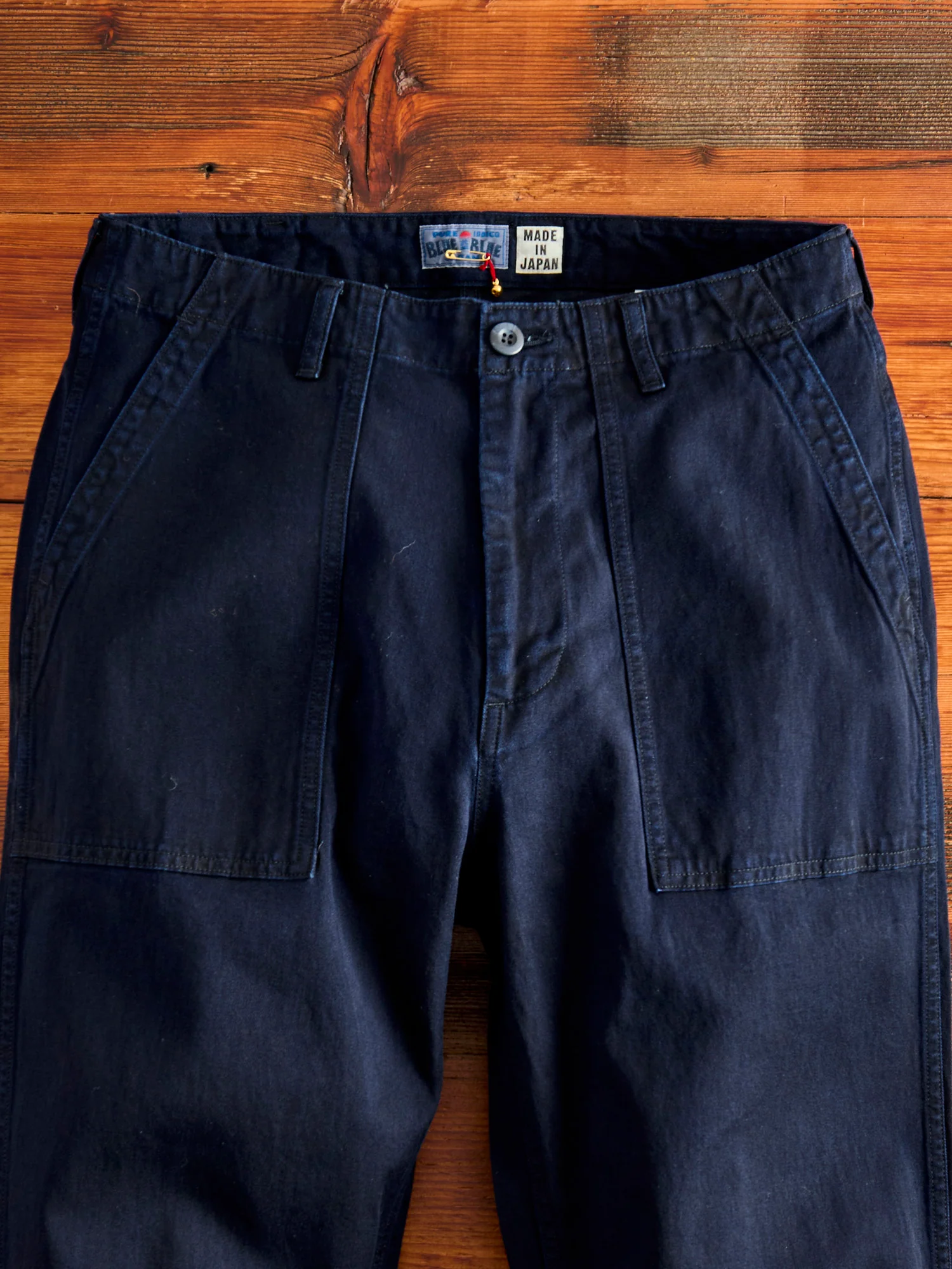 Tencel Twill Fatigue Pants in Indigo - Image 3