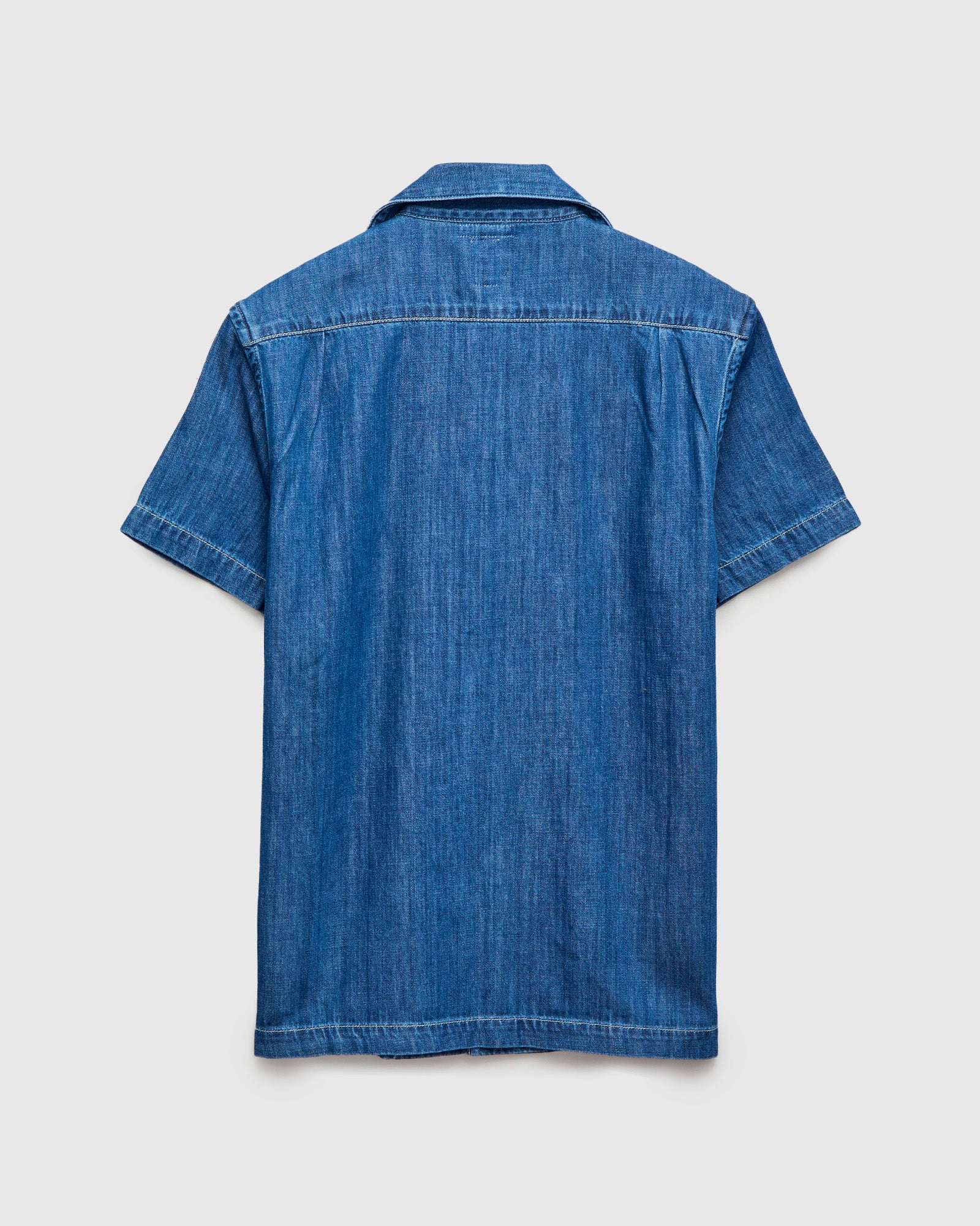 The Wrench Short Sleeve Shirt in Light Indigo - Image 2