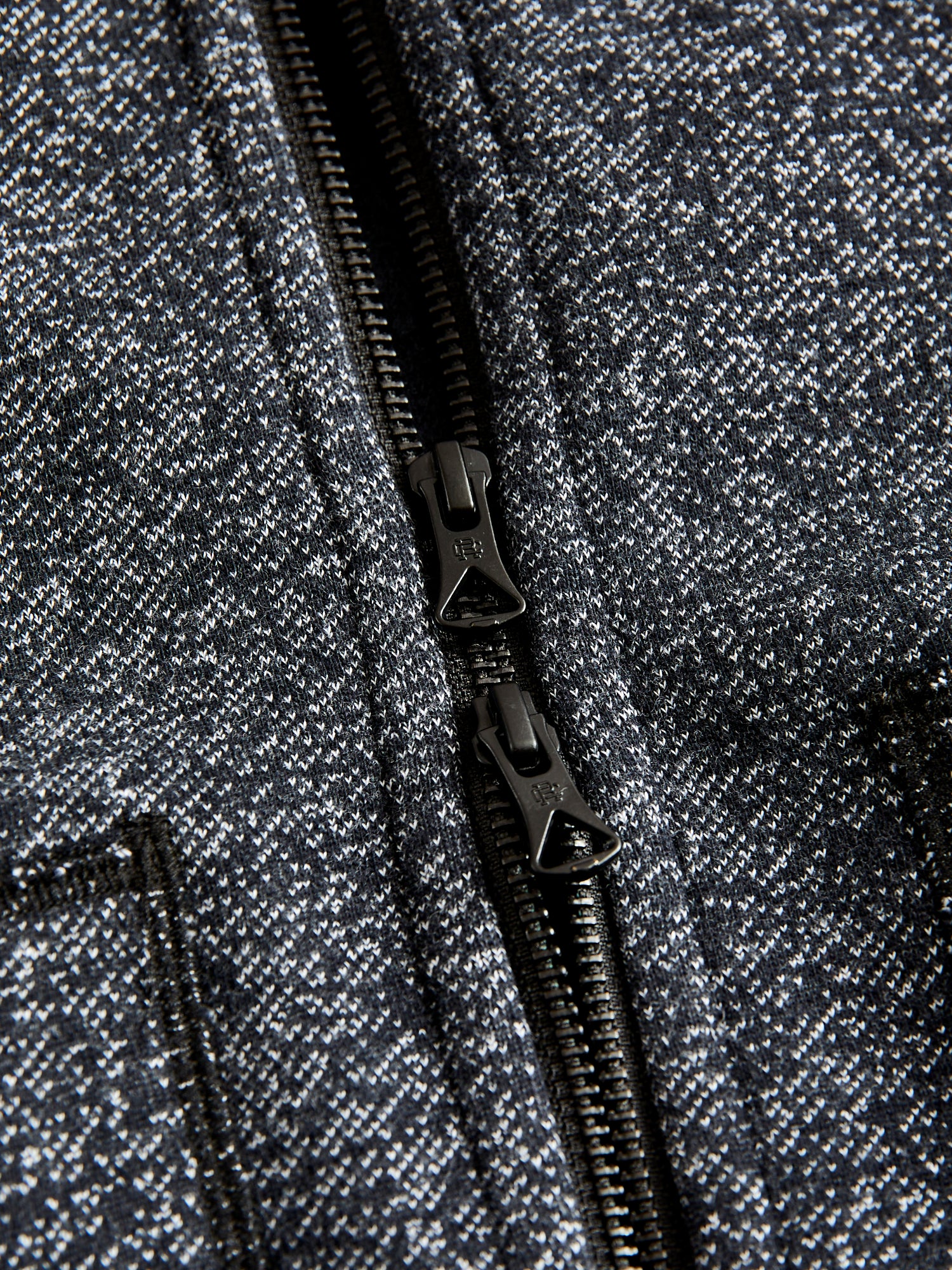 "Tiger Fleece" Zip Hoodie in Black - Image 5