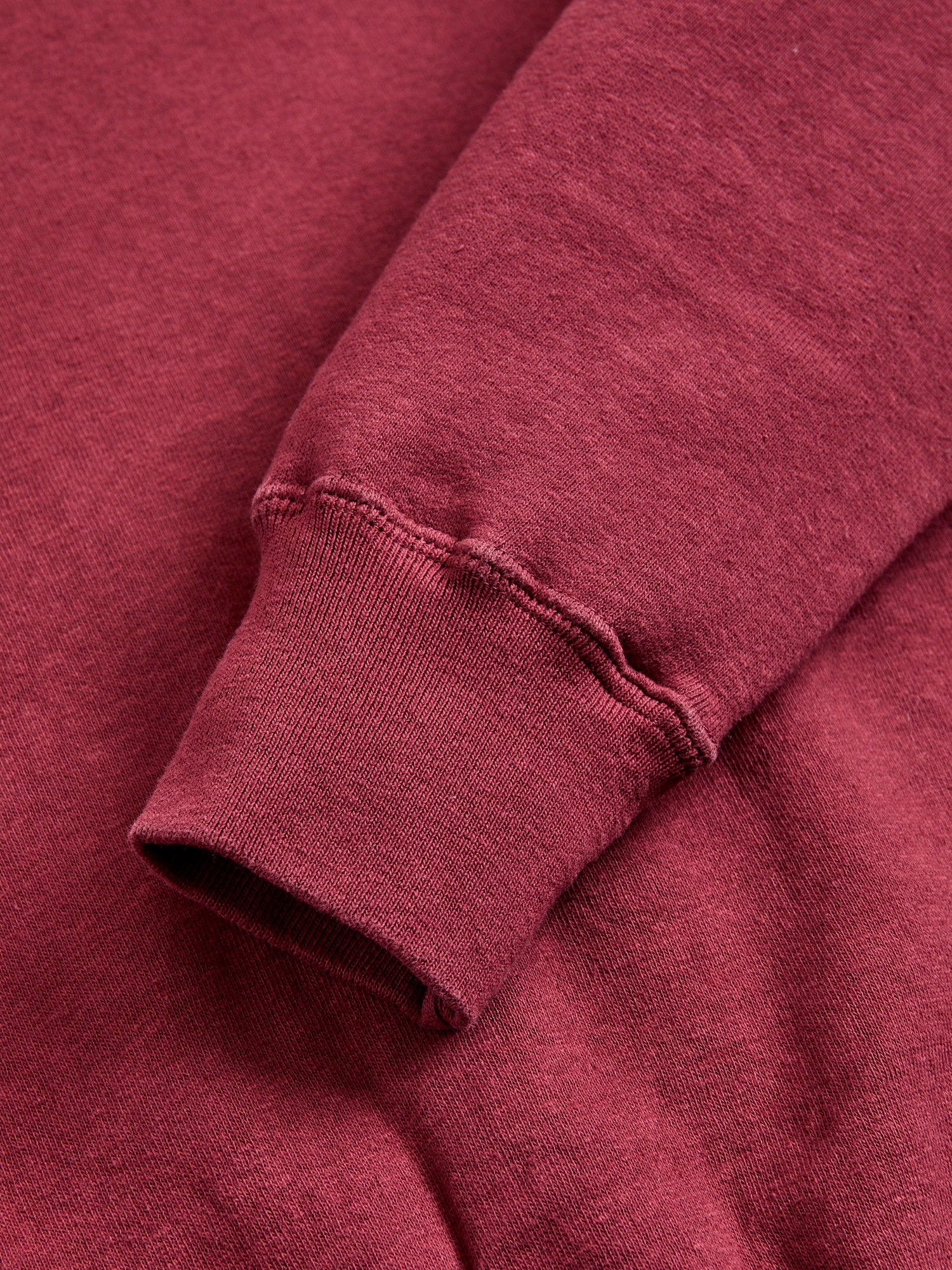 Tsuriami Loopwheel Sweatshirt in Burgundy - Image 5