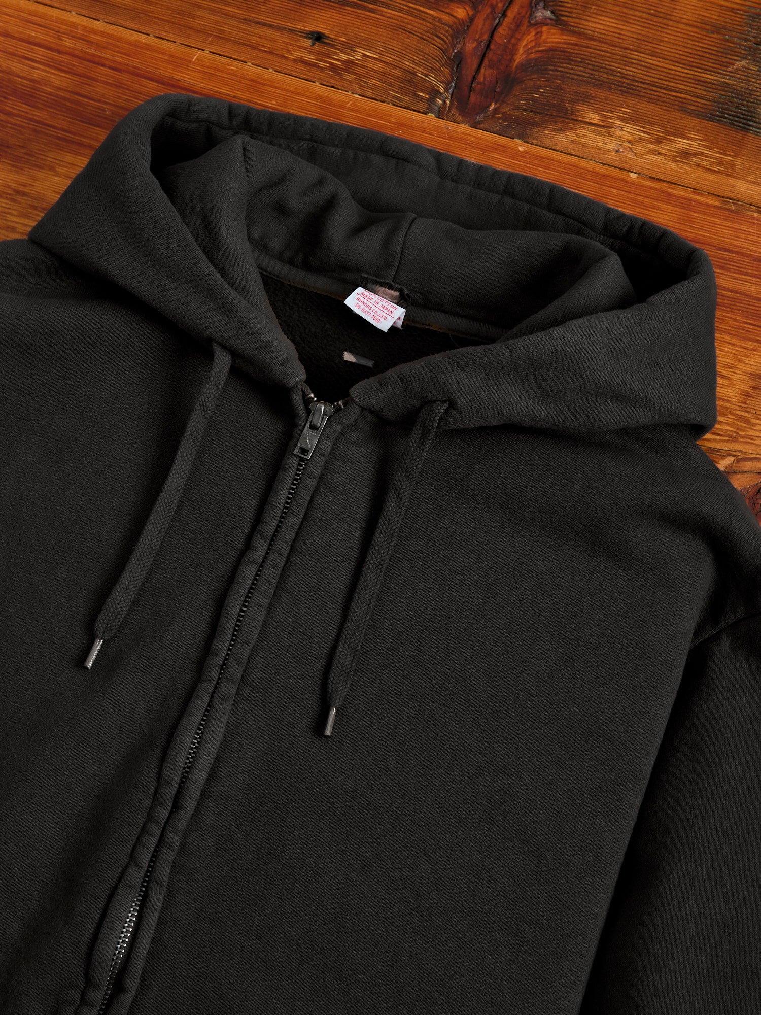 Tube Knit Zip Hoodie in Black - Image 4