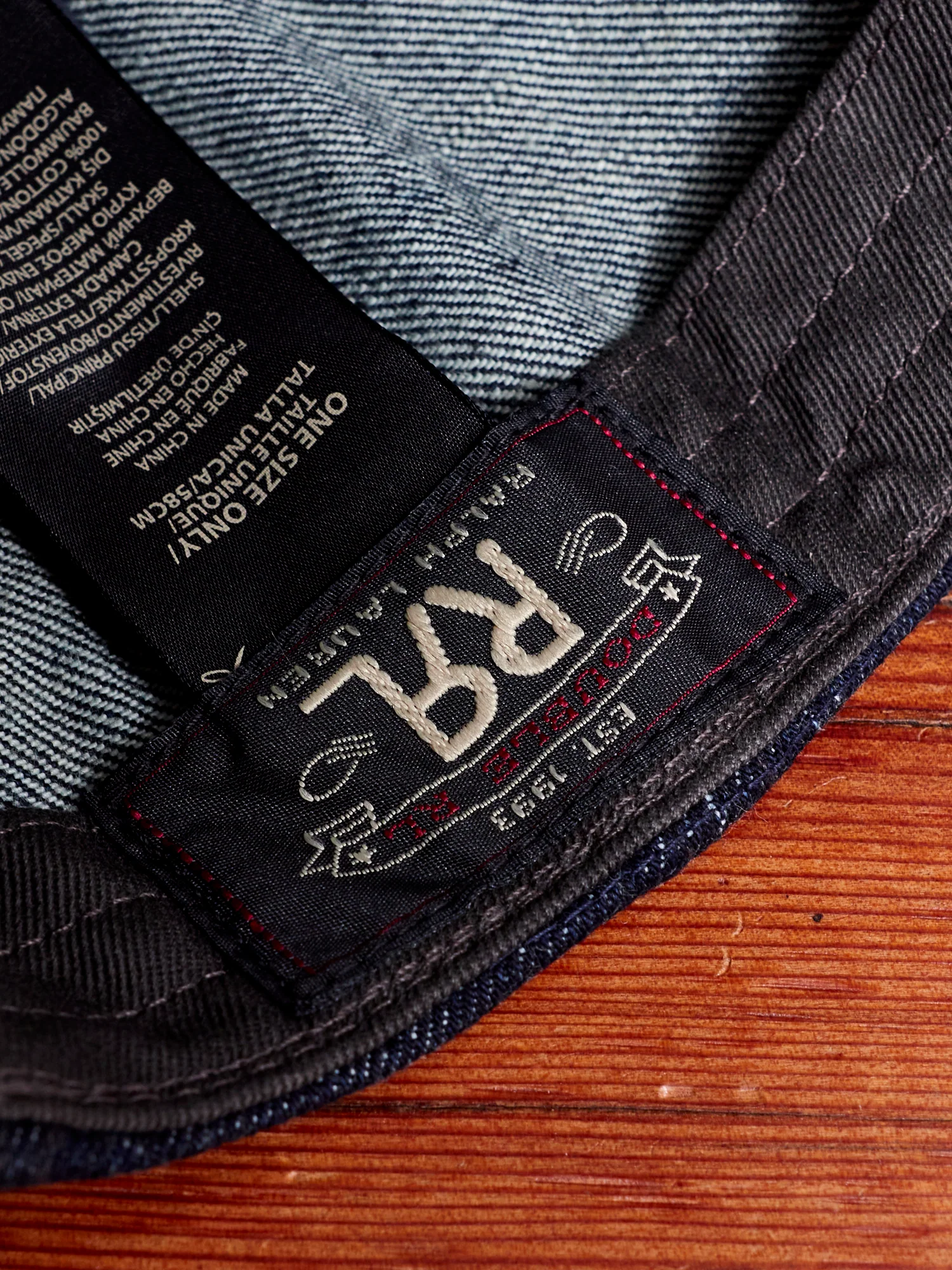 Denim Baseball Cap in Indigo - Image 8