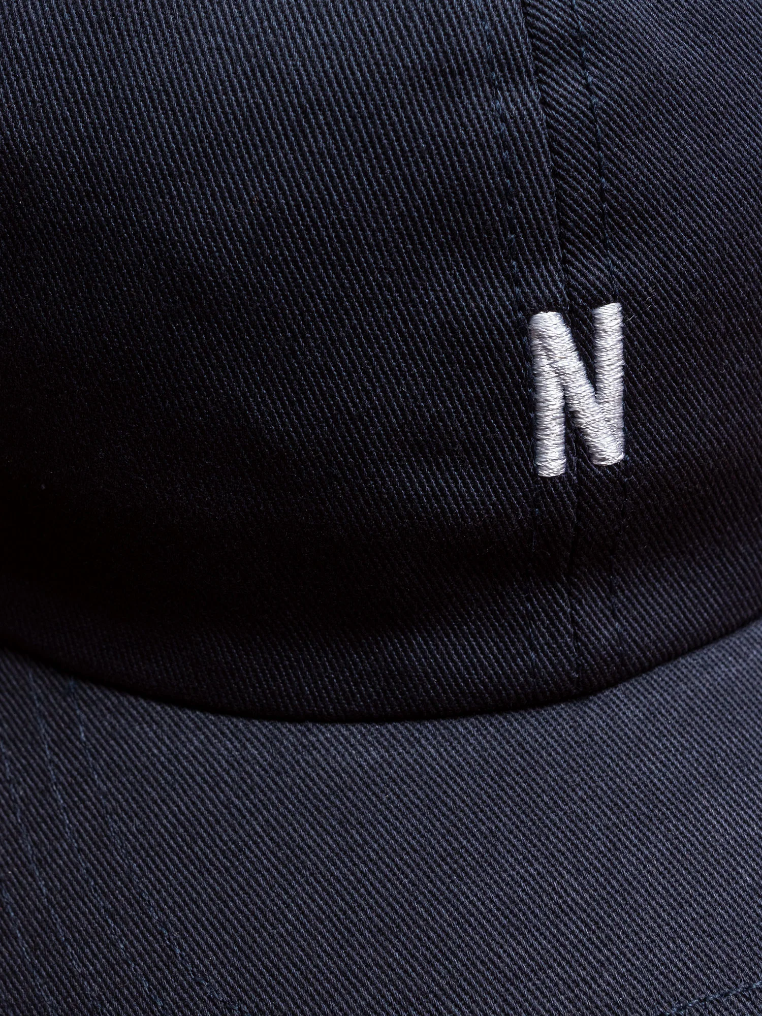 Twill Sports Cap in Dark Navy - Image 3