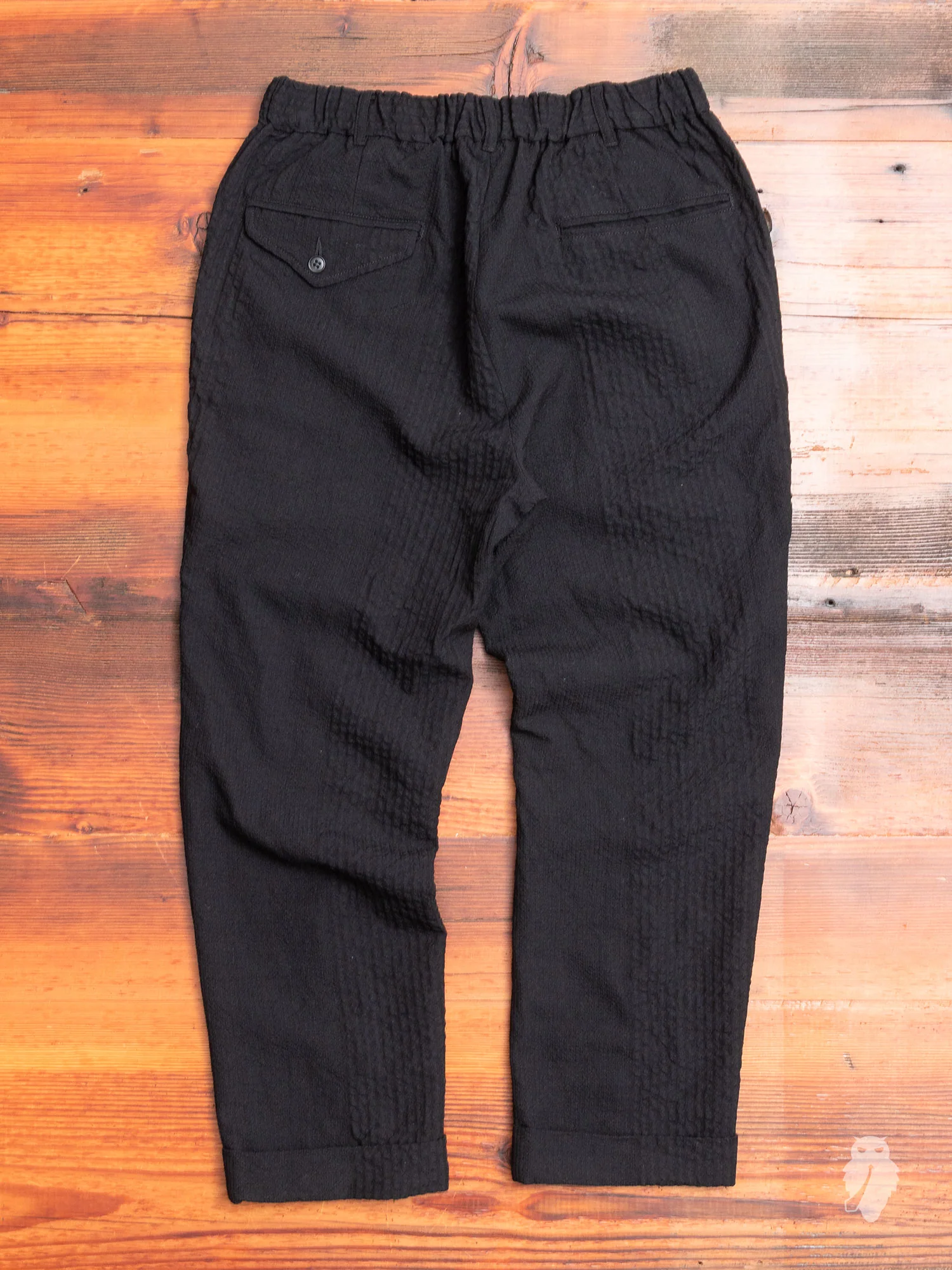 Two Tack Tapered Pants in Black - Image 8
