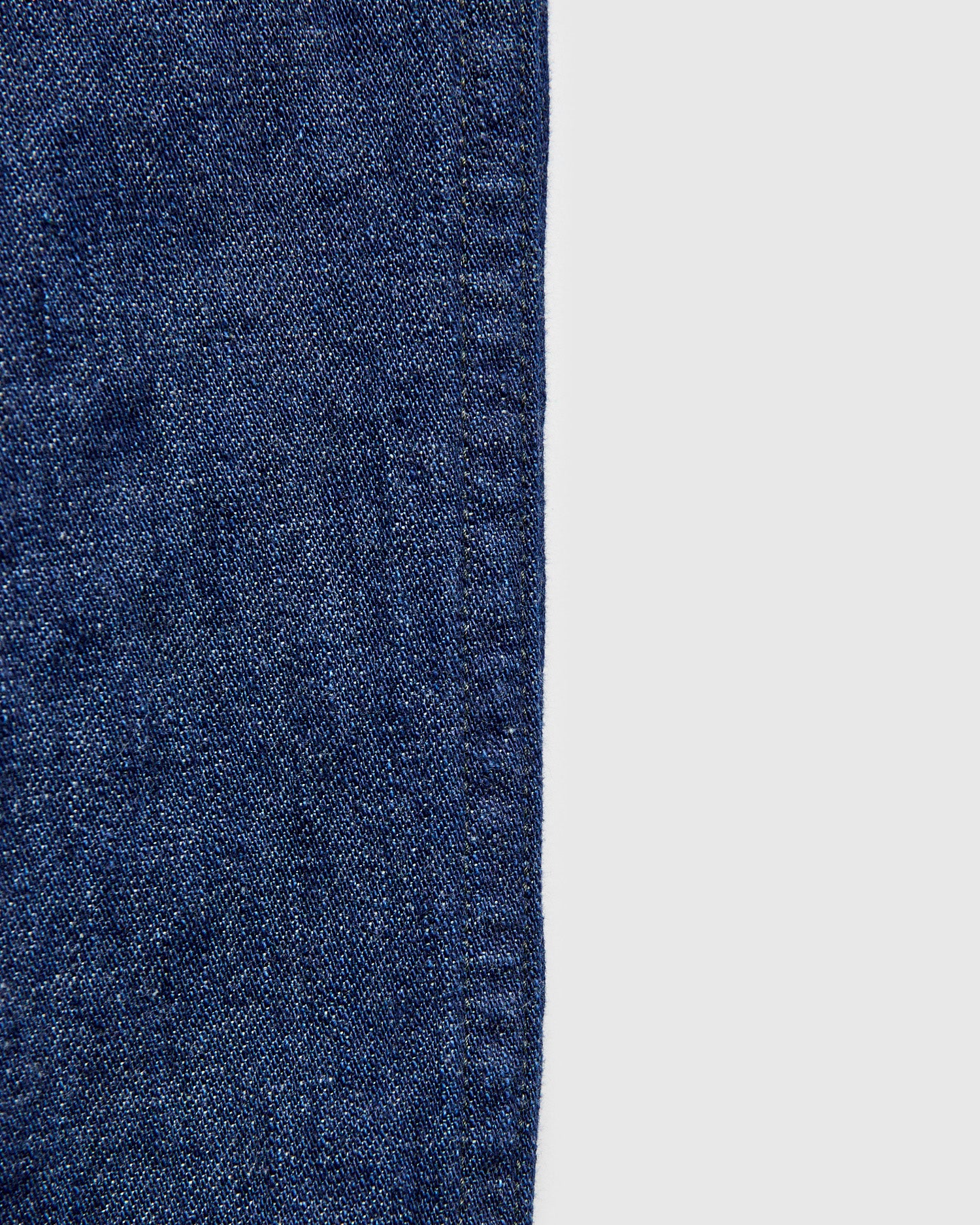 Two Tuck Denim Wide Trousers in Rinsed Indigo - Image 8