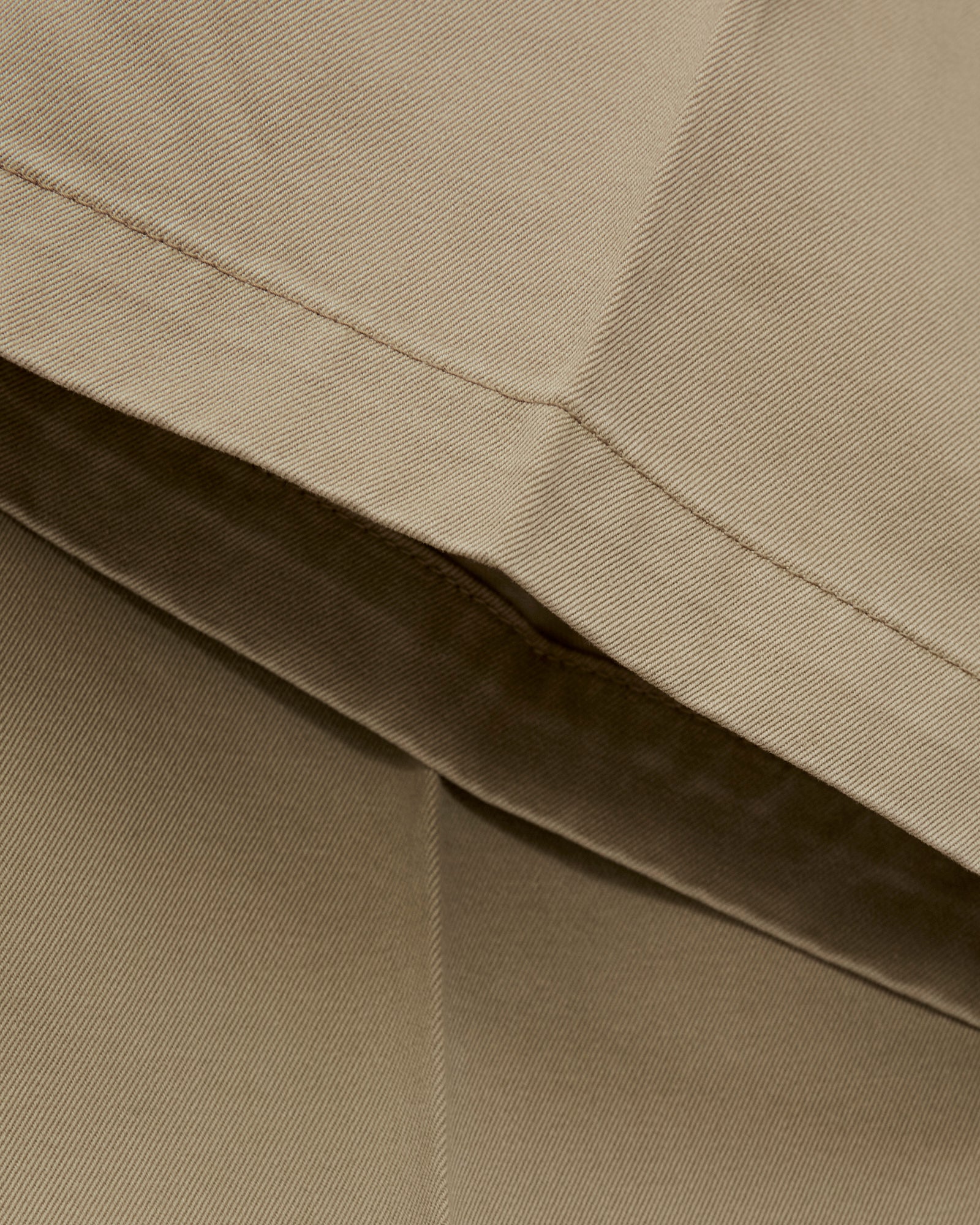 Two Tuck Wide Trousers in Khaki - Image 7