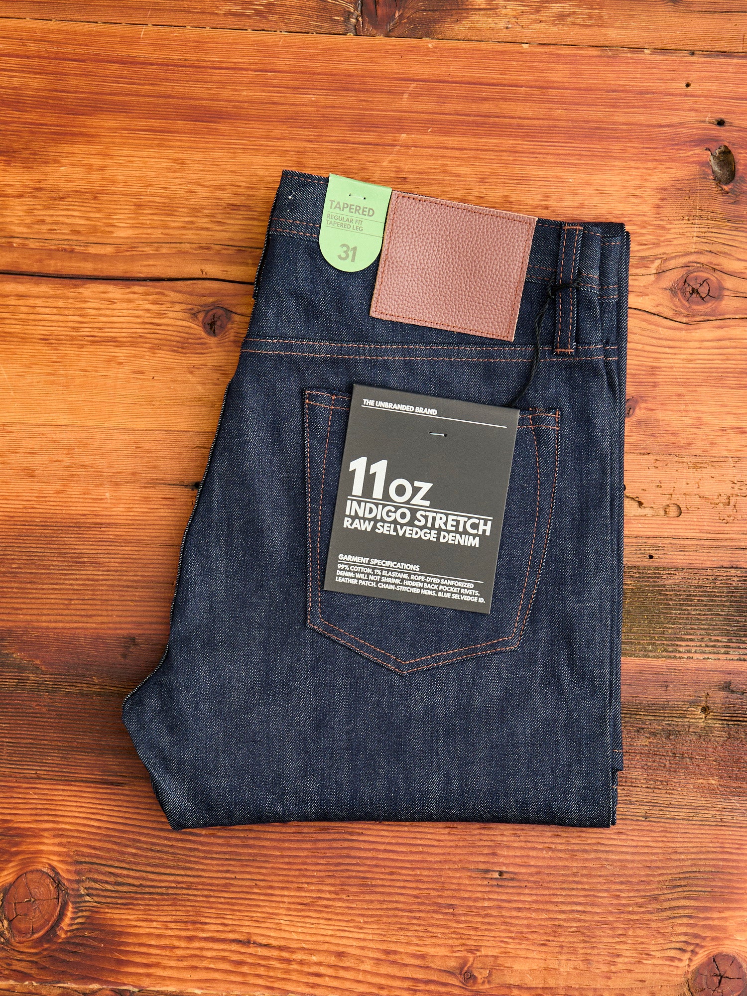 UB222 11oz Stretch Selvedge Denim - Tapered Fit - Image 2