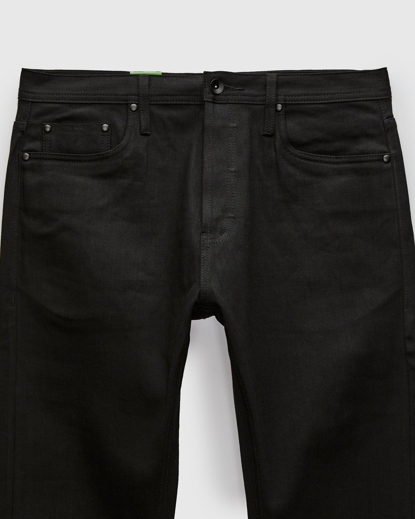 UB244 11oz Black Stretch Selvedge - Tapered Fit - Image 5