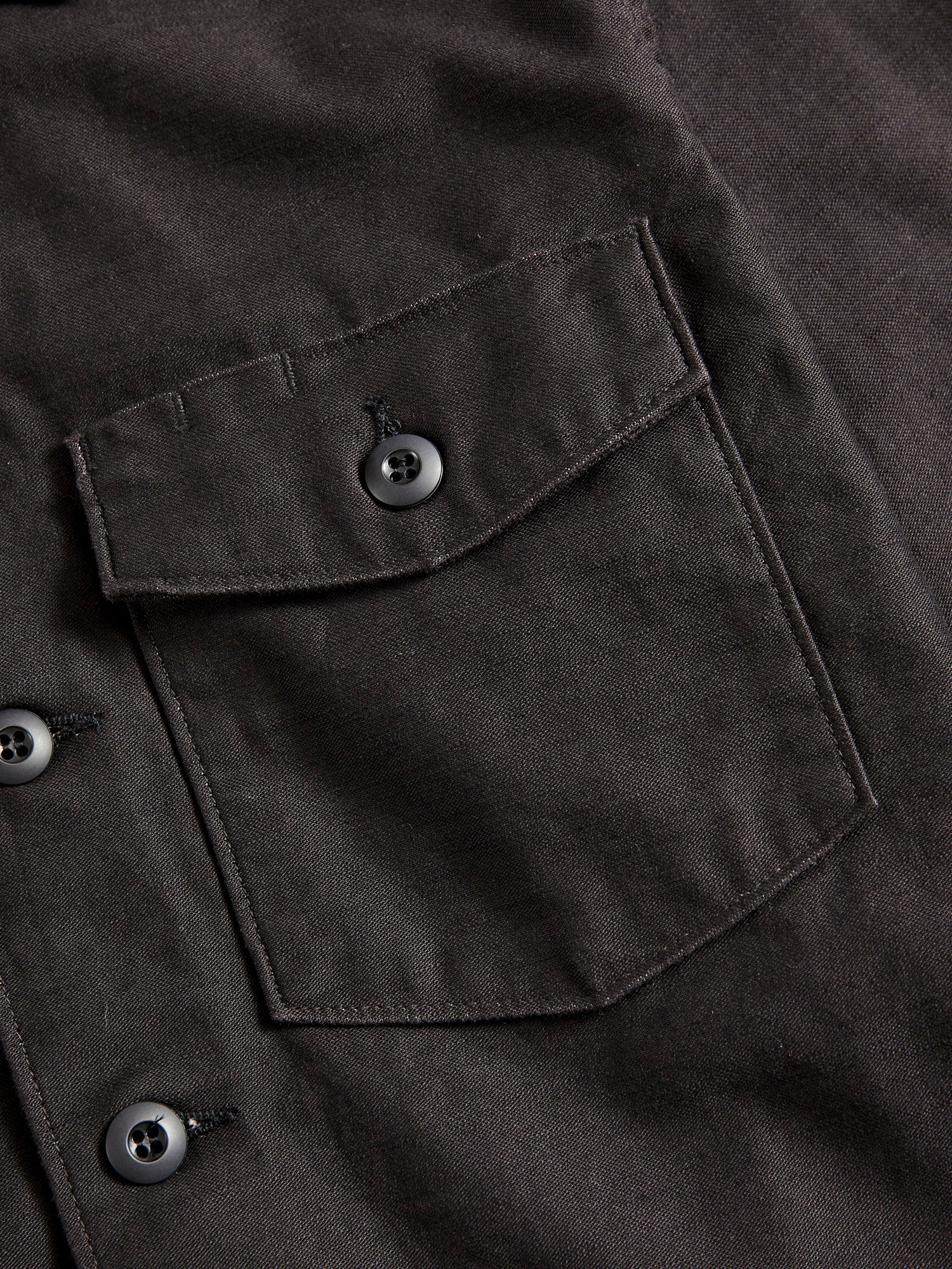 US Army Fatigue Shirt in Black Stone - Image 4