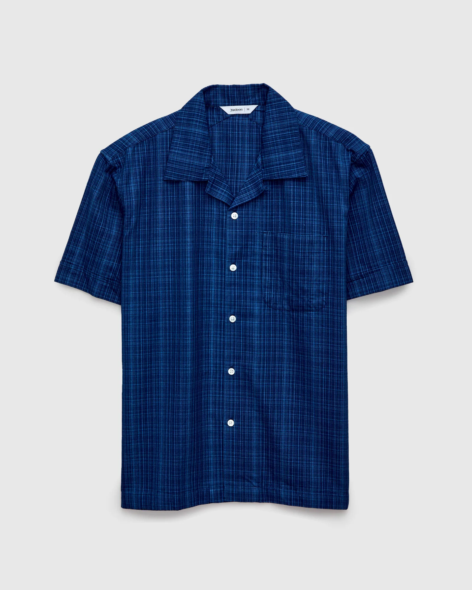 Vacation Shirt in Indigo Microcheck